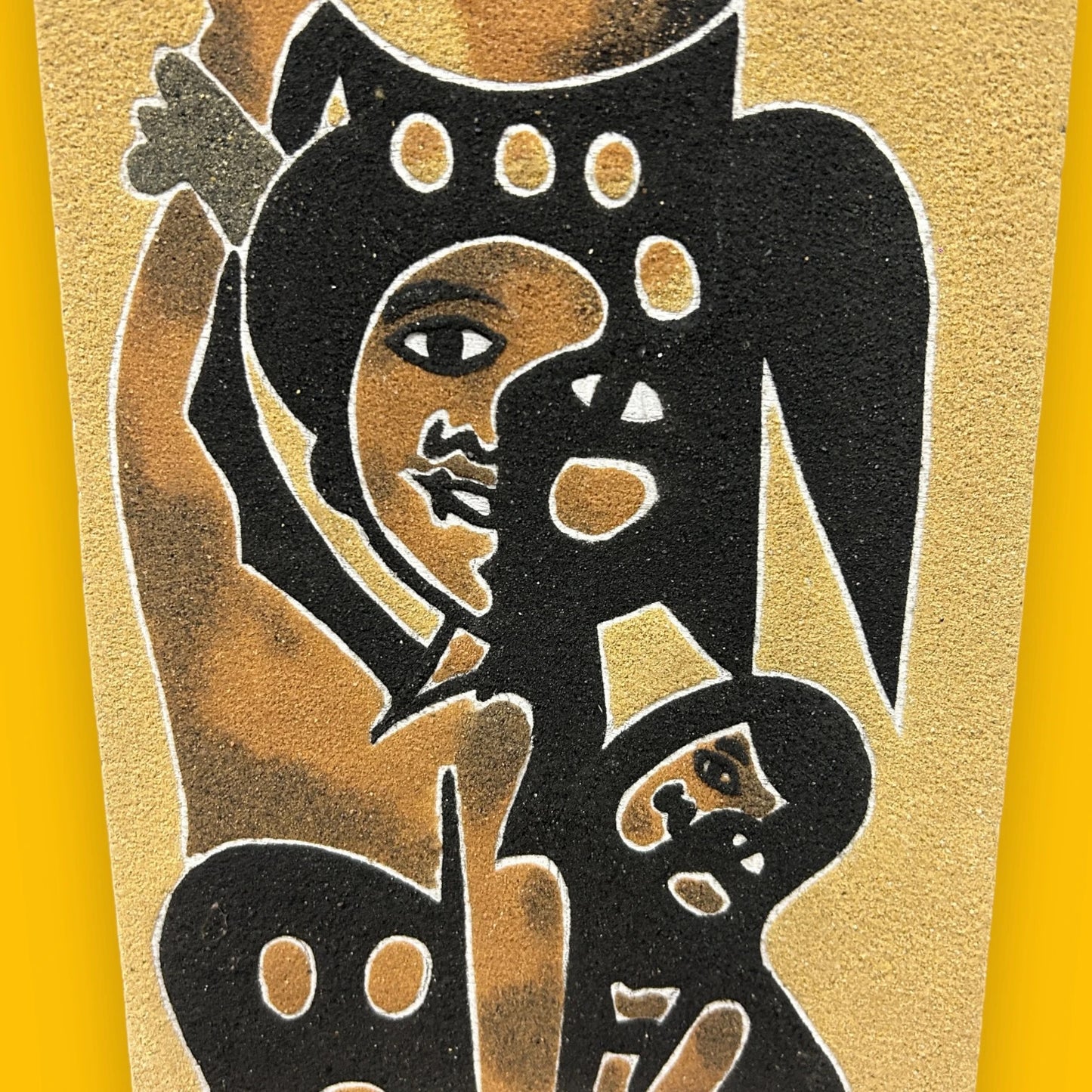 Vintage 1980s Gambian Sand Painting