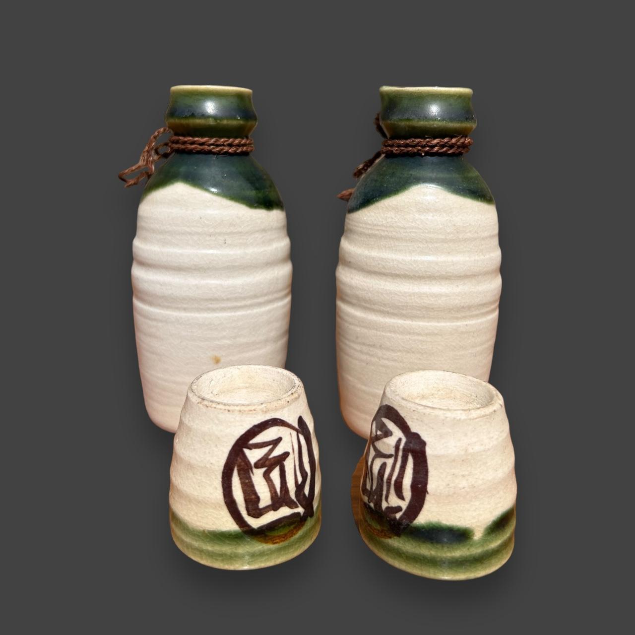 Vintage Japanese Sake Drinking Set