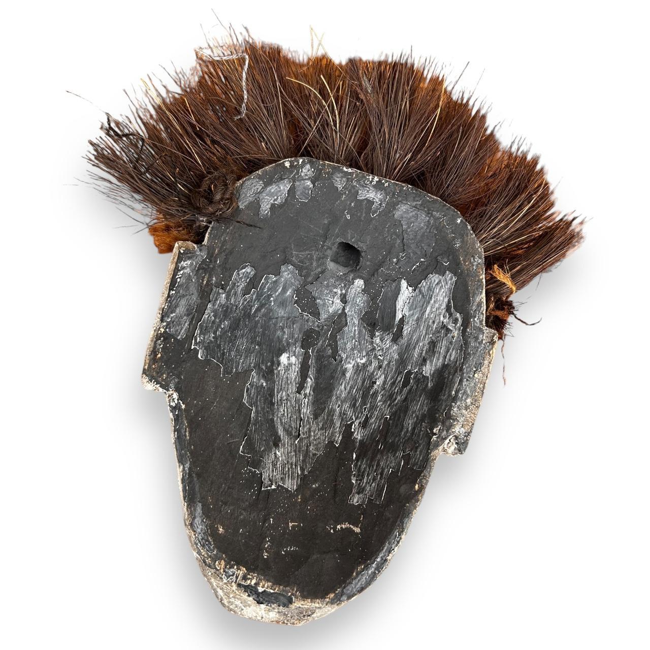 Vintage African Carved Wall Art Mask