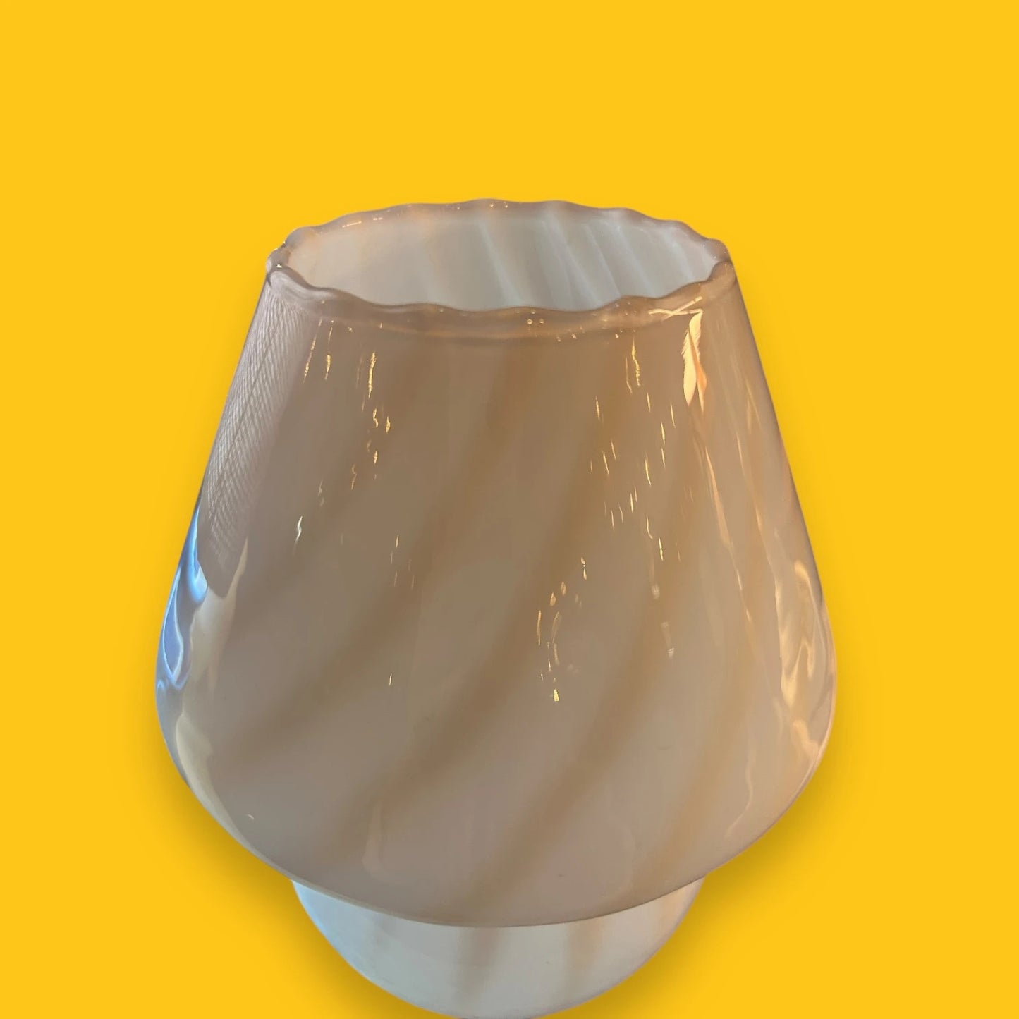Mid century murano glass mushroom lamp