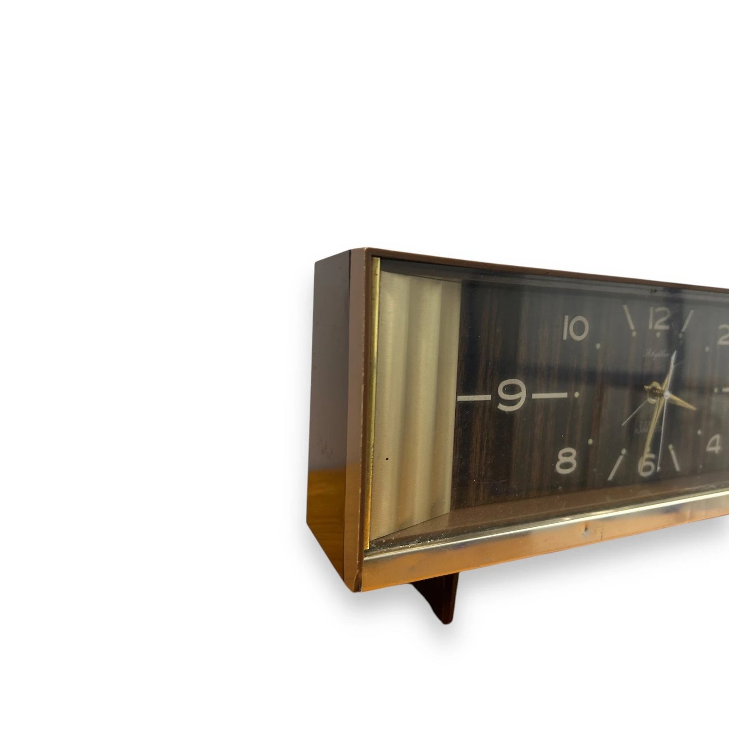Mid Century Brown Rhythm Japanese Clock