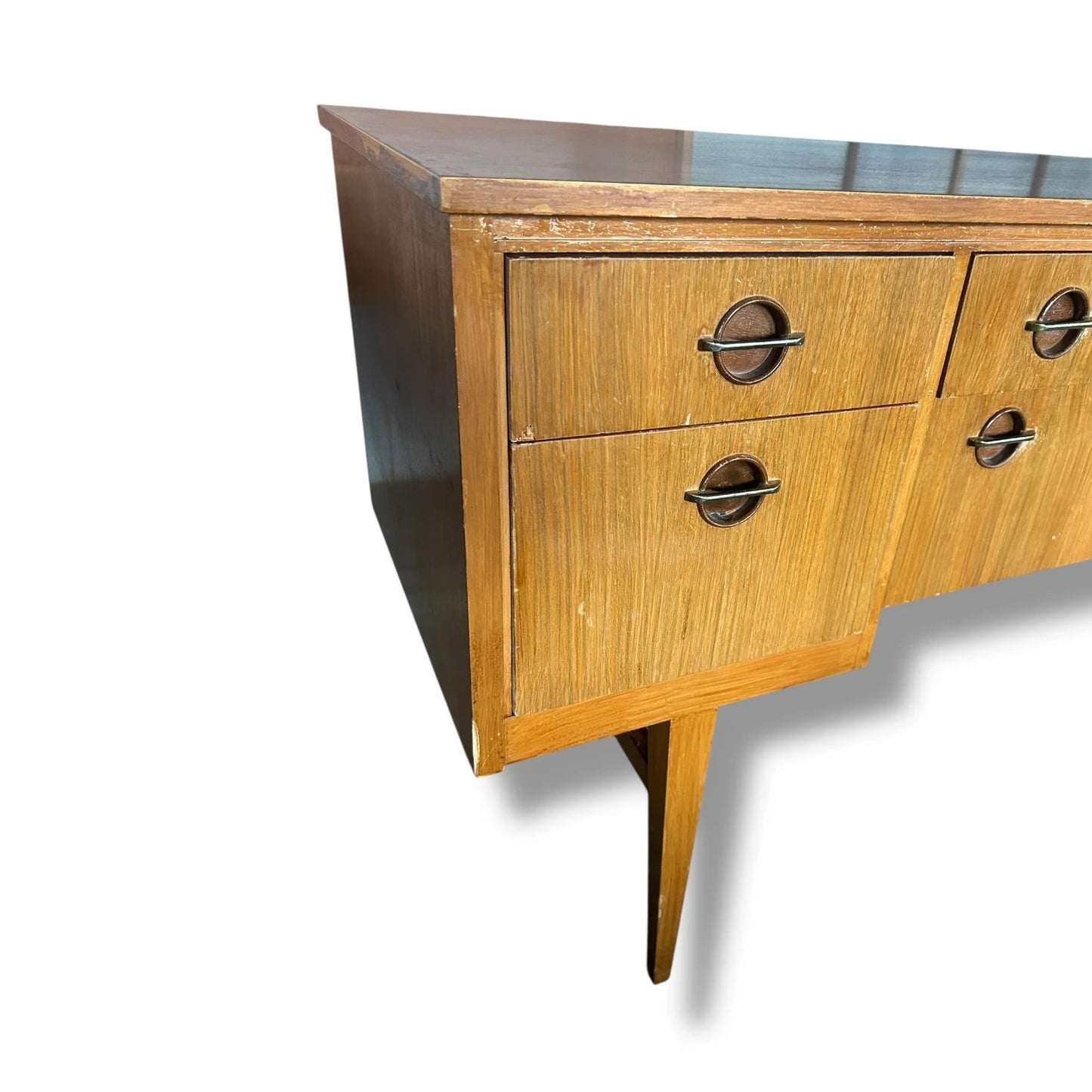 Mid Century Austinsuite Sideboard | Vintage Teak Desk Credenza