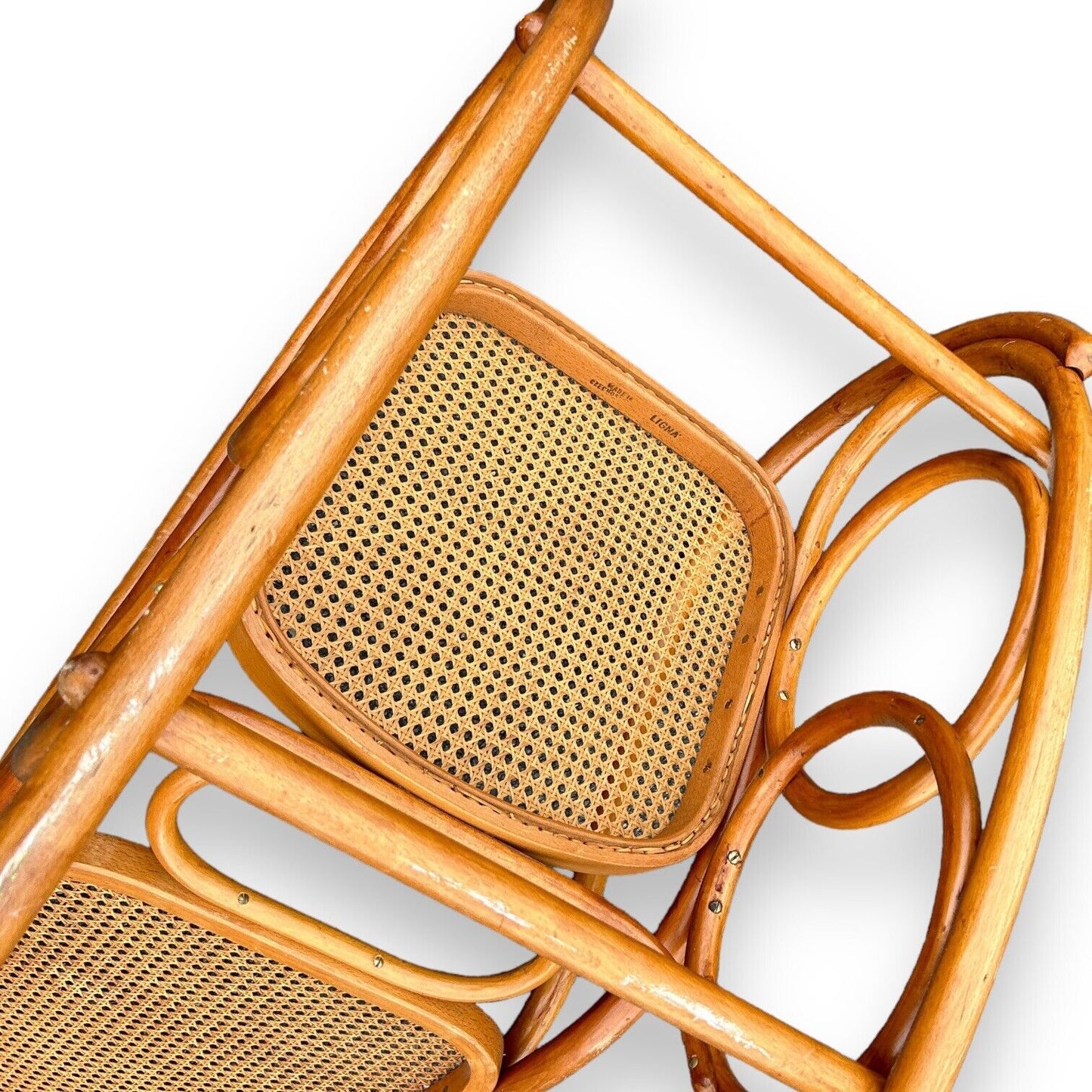 Mid Century Bentwood Rocking Chair Ligna Czechoslovakia