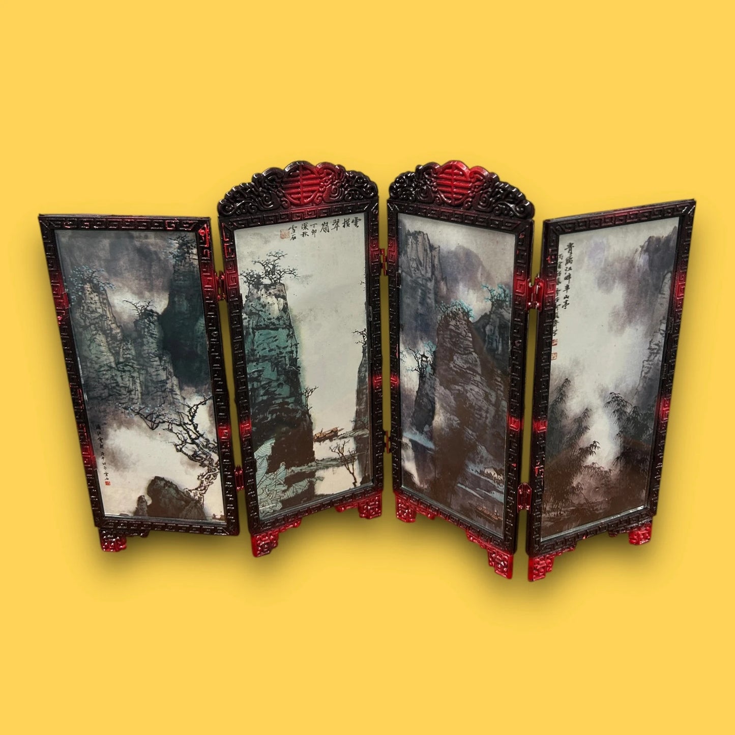 Vintage 1970s Chinese Desk Divider
