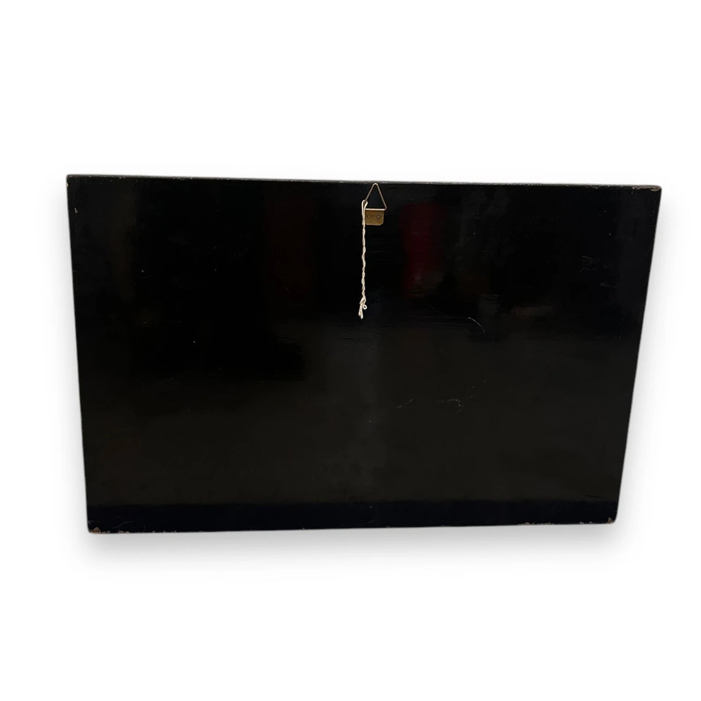Vintage 1970s East Asian Eggshell Lacquer Wall Panel