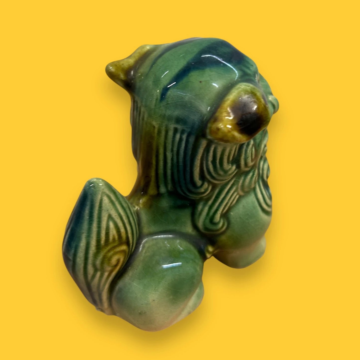 Vintage 1970s Chinese ceramic foo dog