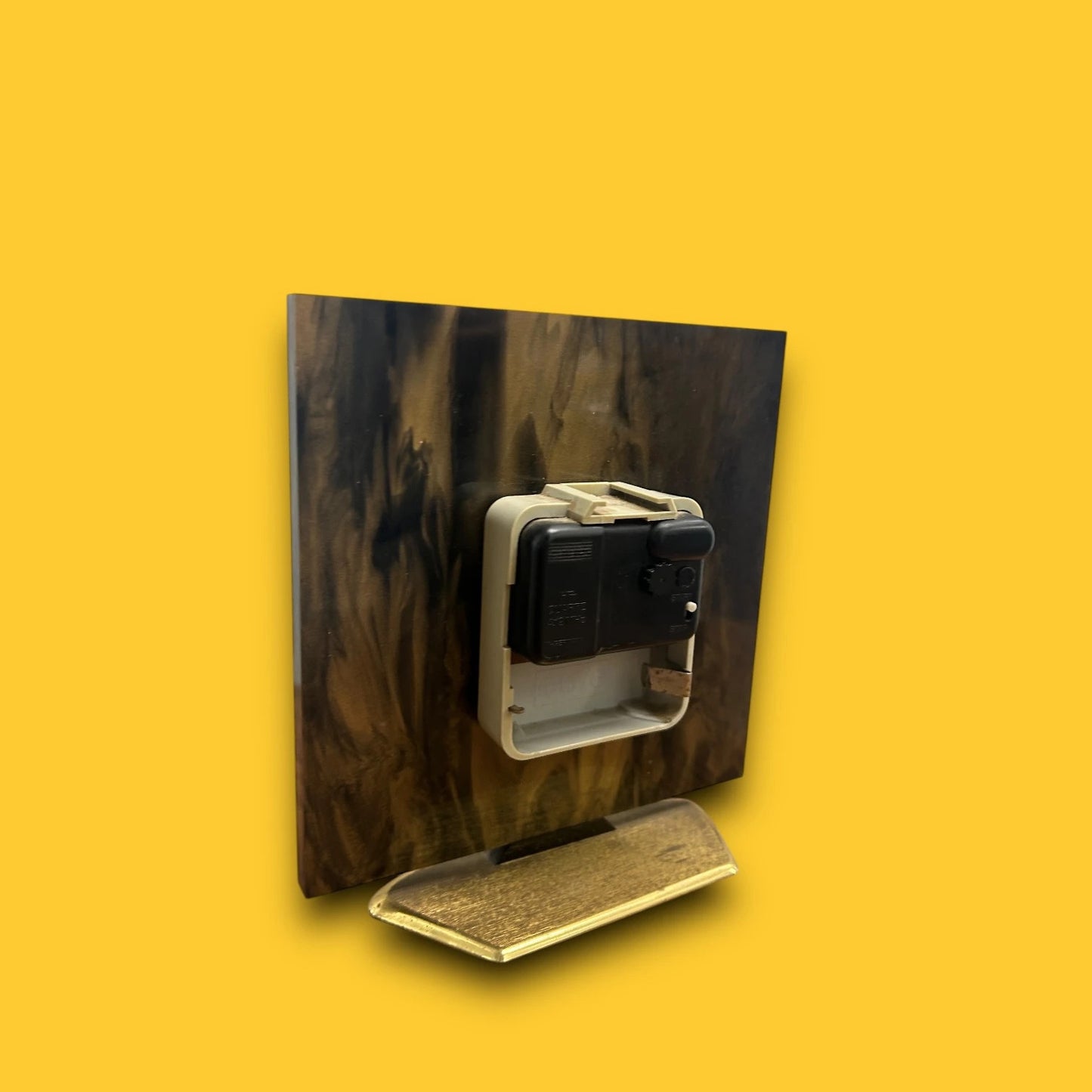 Mid Century Tortoiseshell Tempora Table Clock