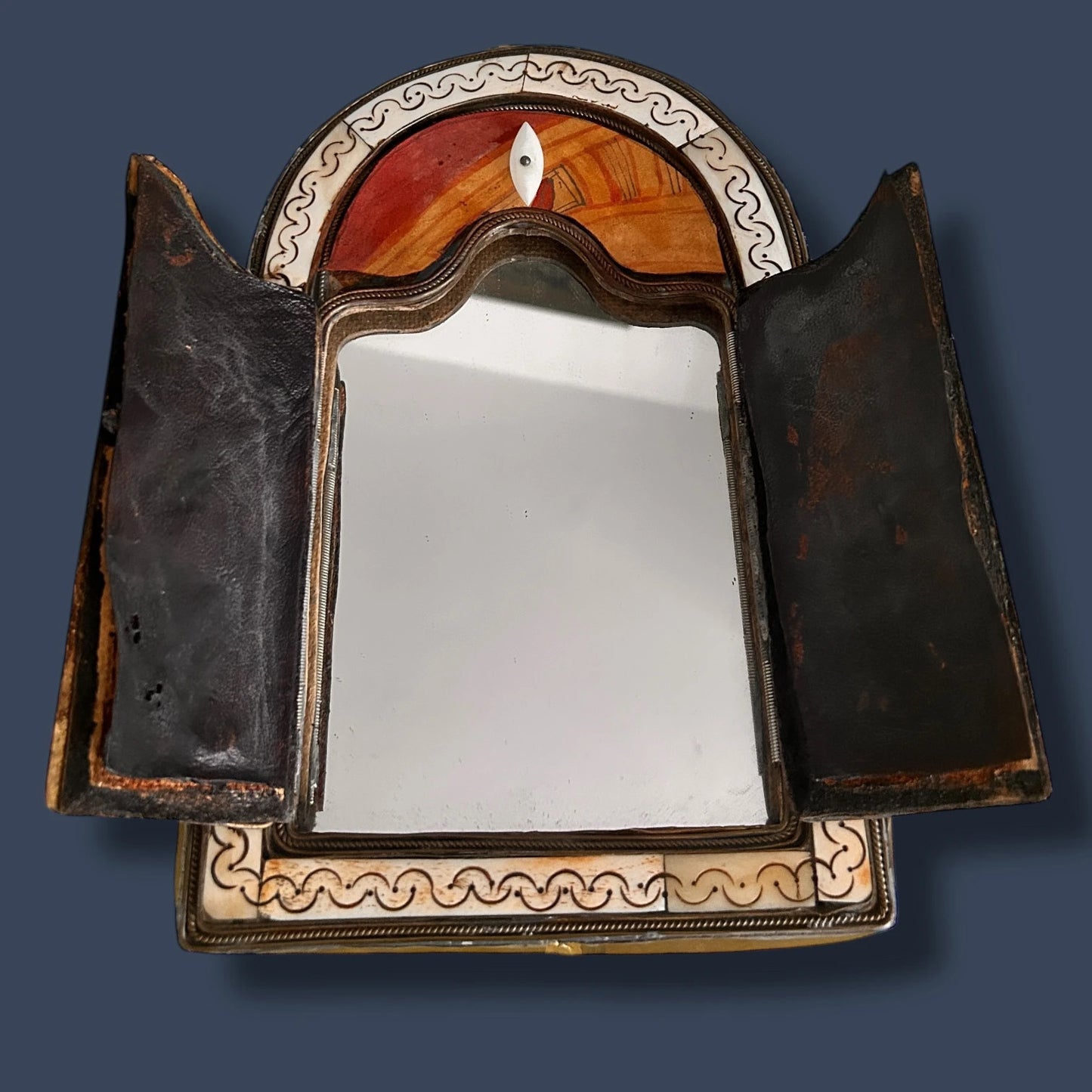 Vintage 1970s Moroccan Window Mirror