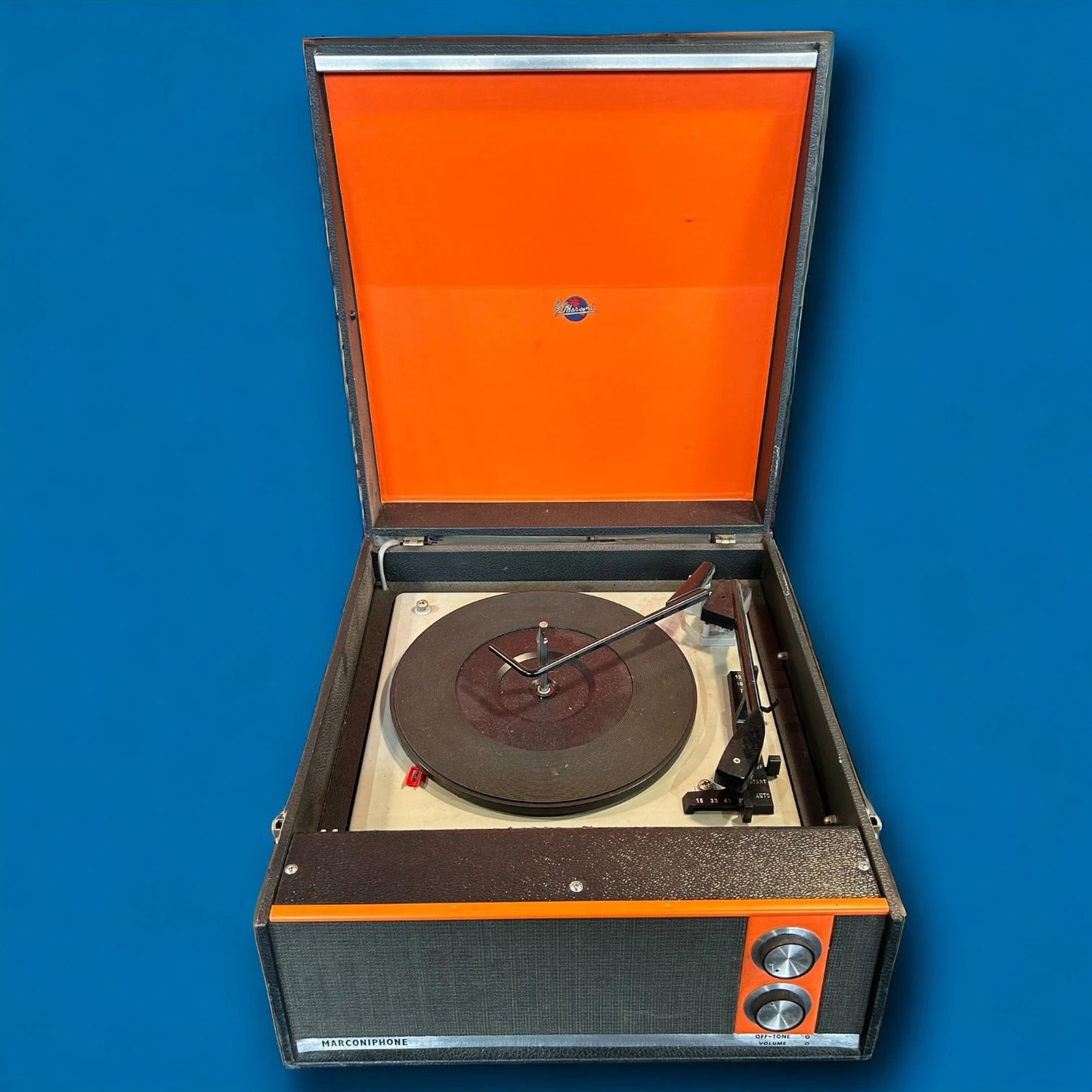 Mid Century Marconiphone Portable Record Player