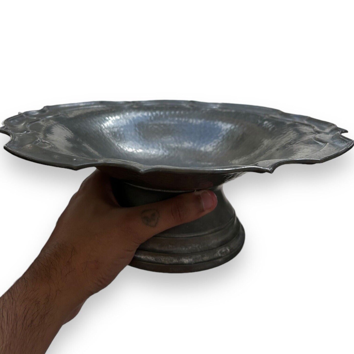 Art Nouveau Musical Pewter Dish