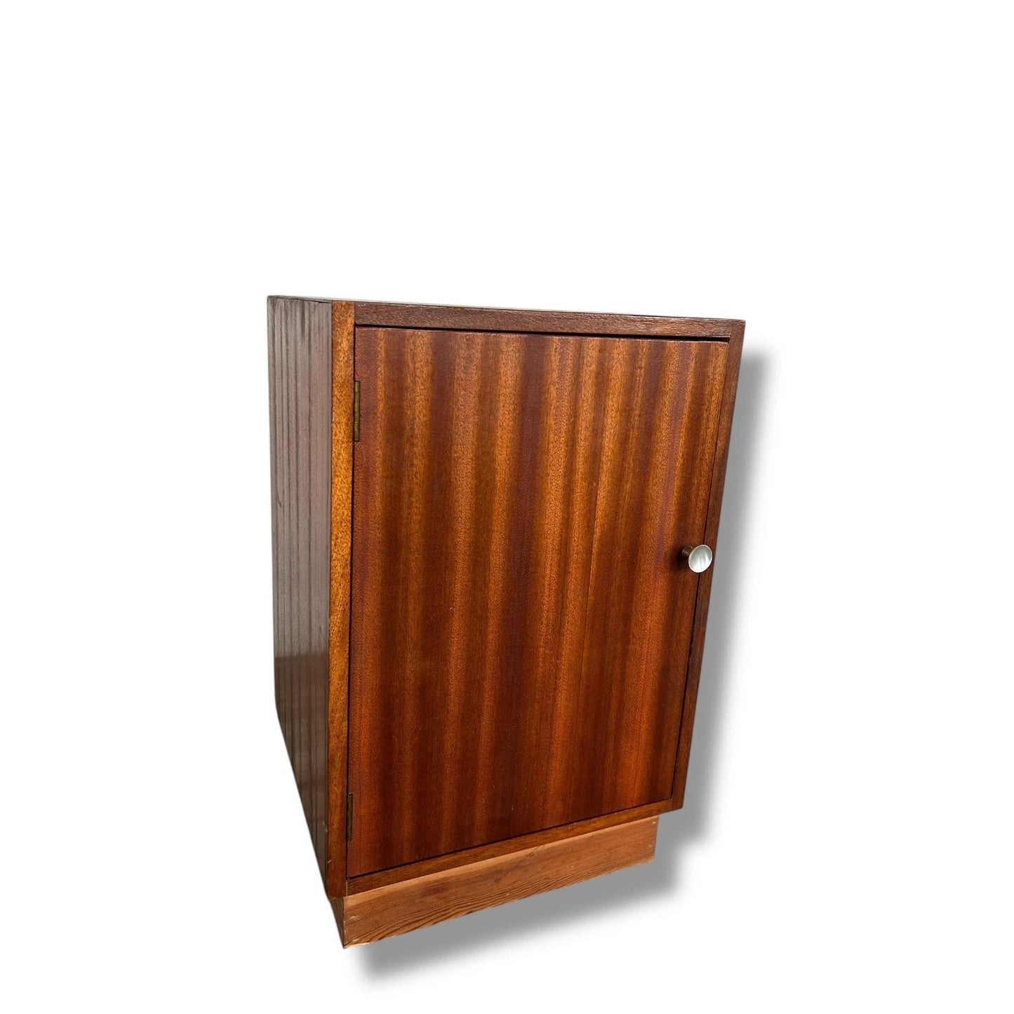 Vintage Mid Century Modern Bedside Cabinet – Dragon Scale Pattern
