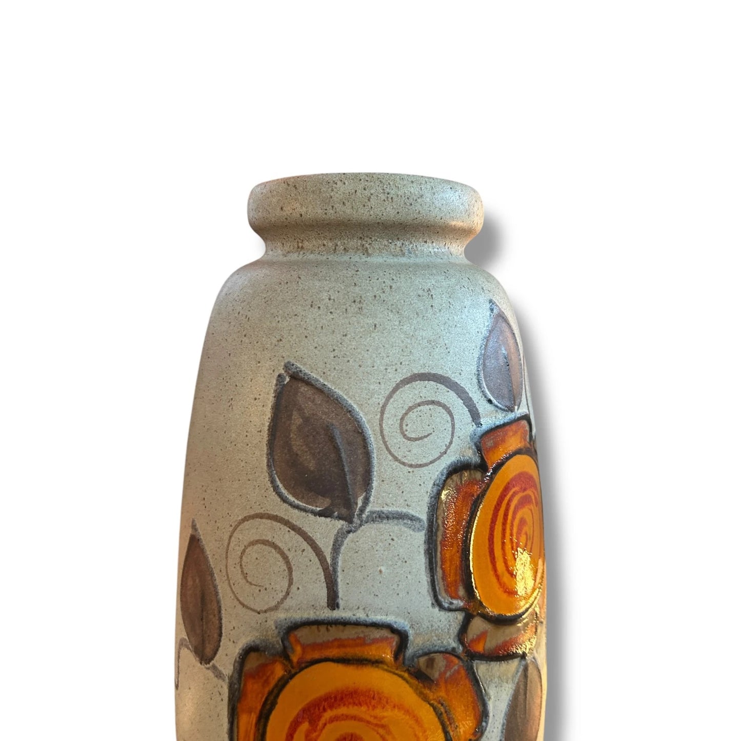 Mid Century Modern Tall West German Vase Pottery