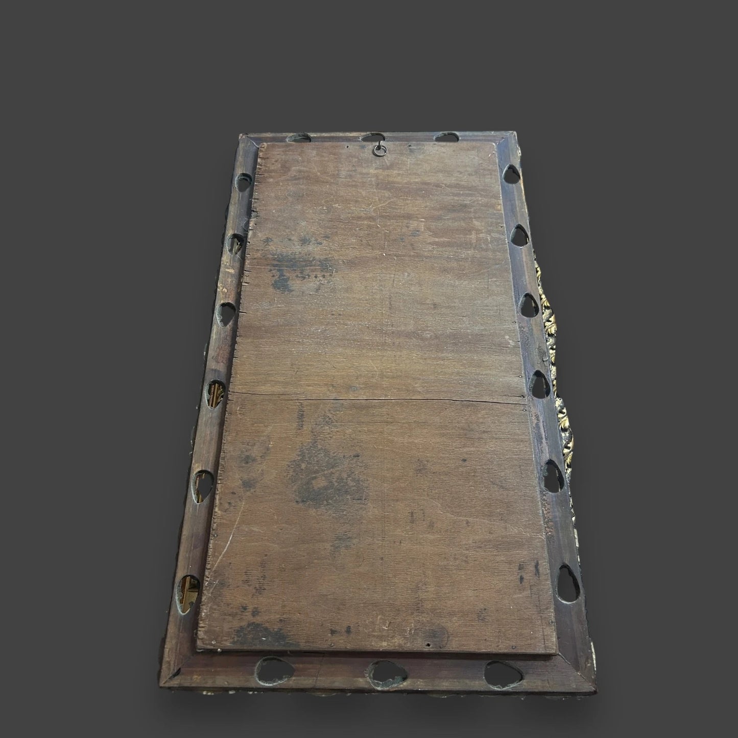 Vintage 1960s Gilt Rectangular Mirror