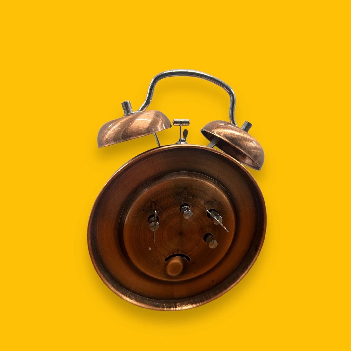 Vintage 1980s Copper Alarm Clock