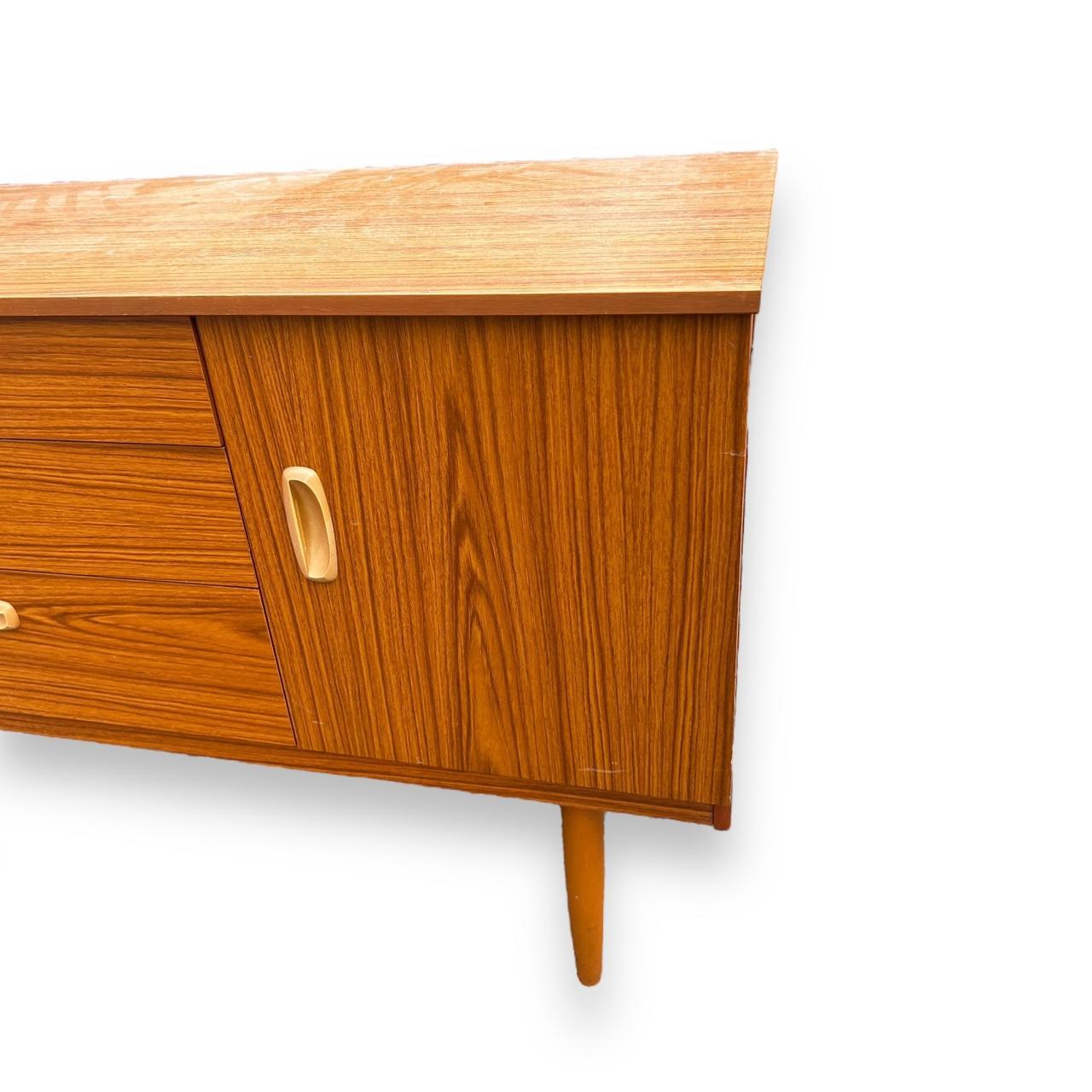 Mid Century Teak Wood Schreiber Sideboard