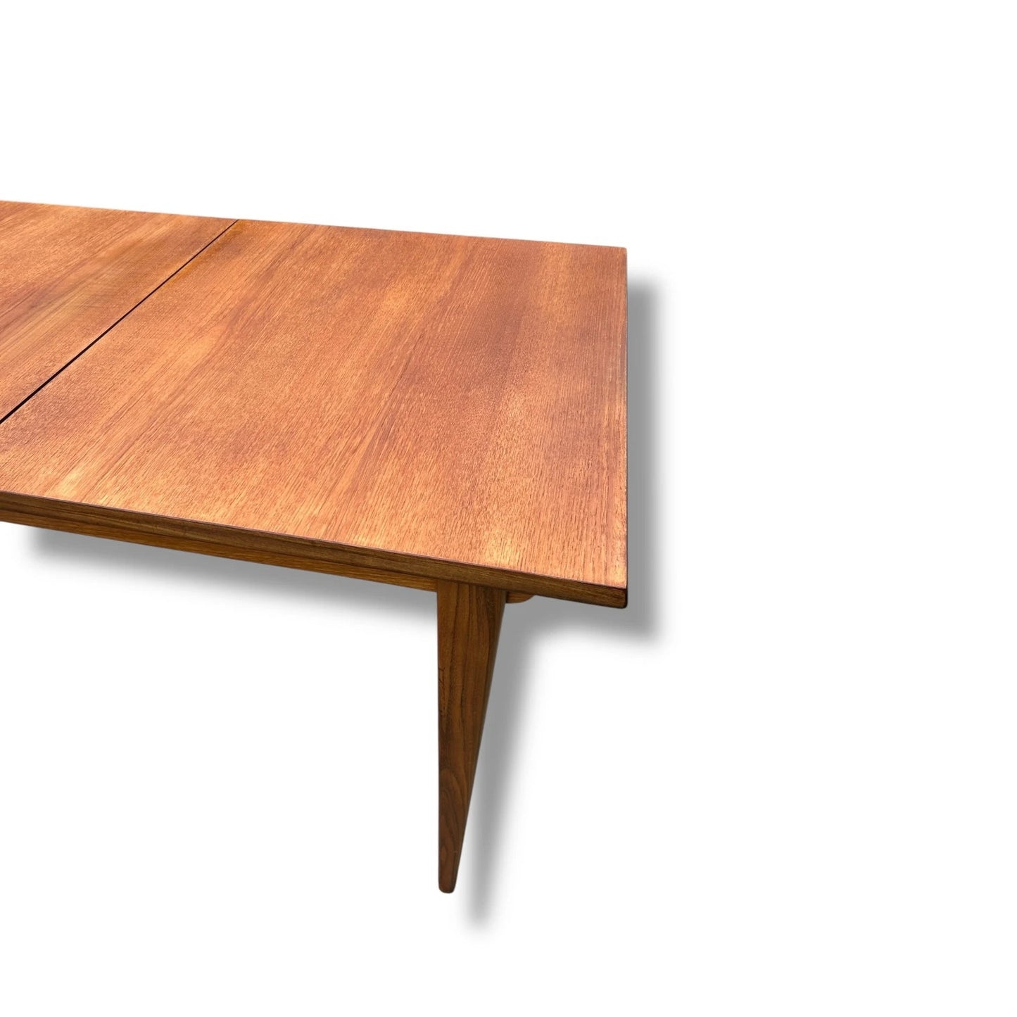 White & Newton Mid-Century Modern Teak Dining Table – British 1960s Extending Table