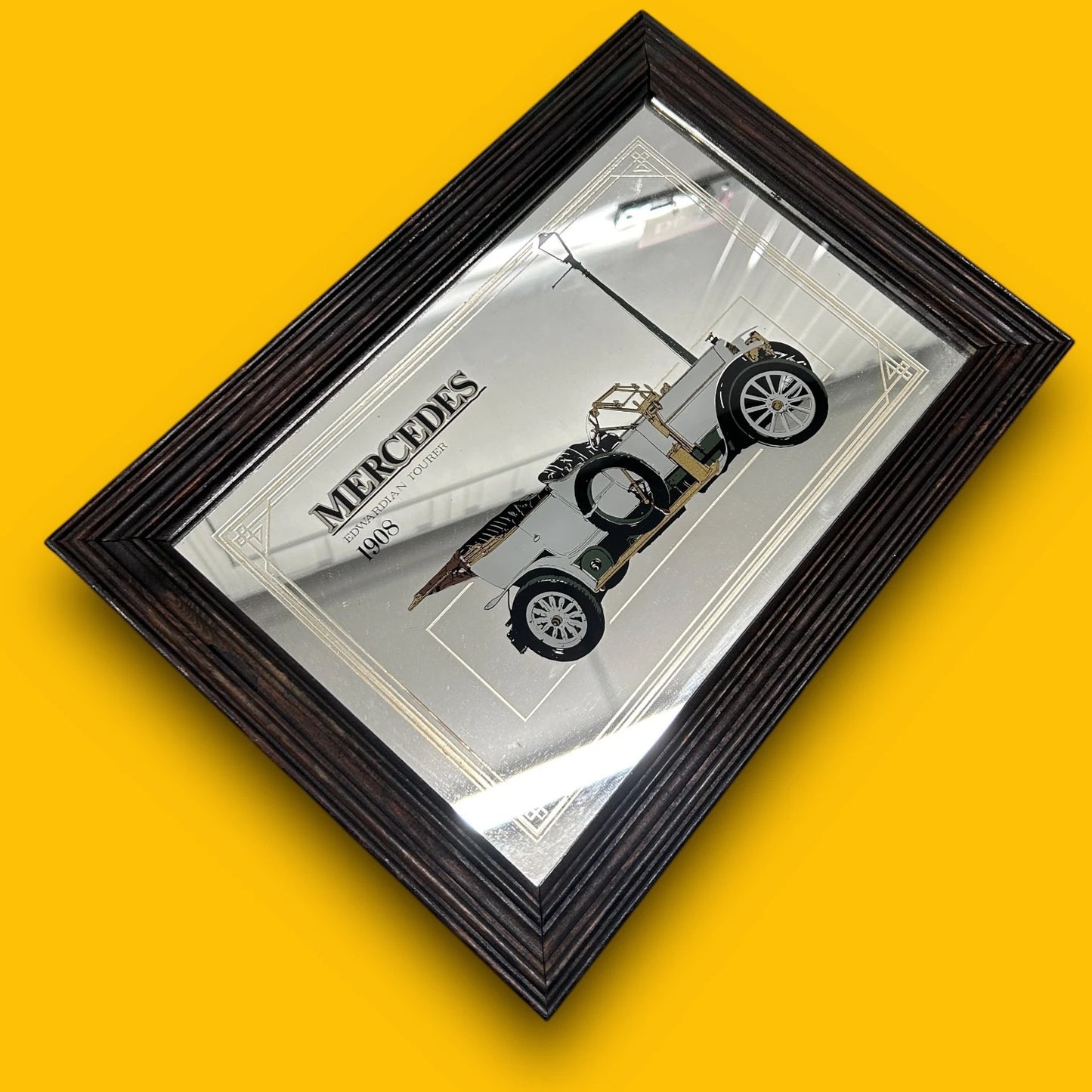 Vintage 1970s Mercedes mirror frame