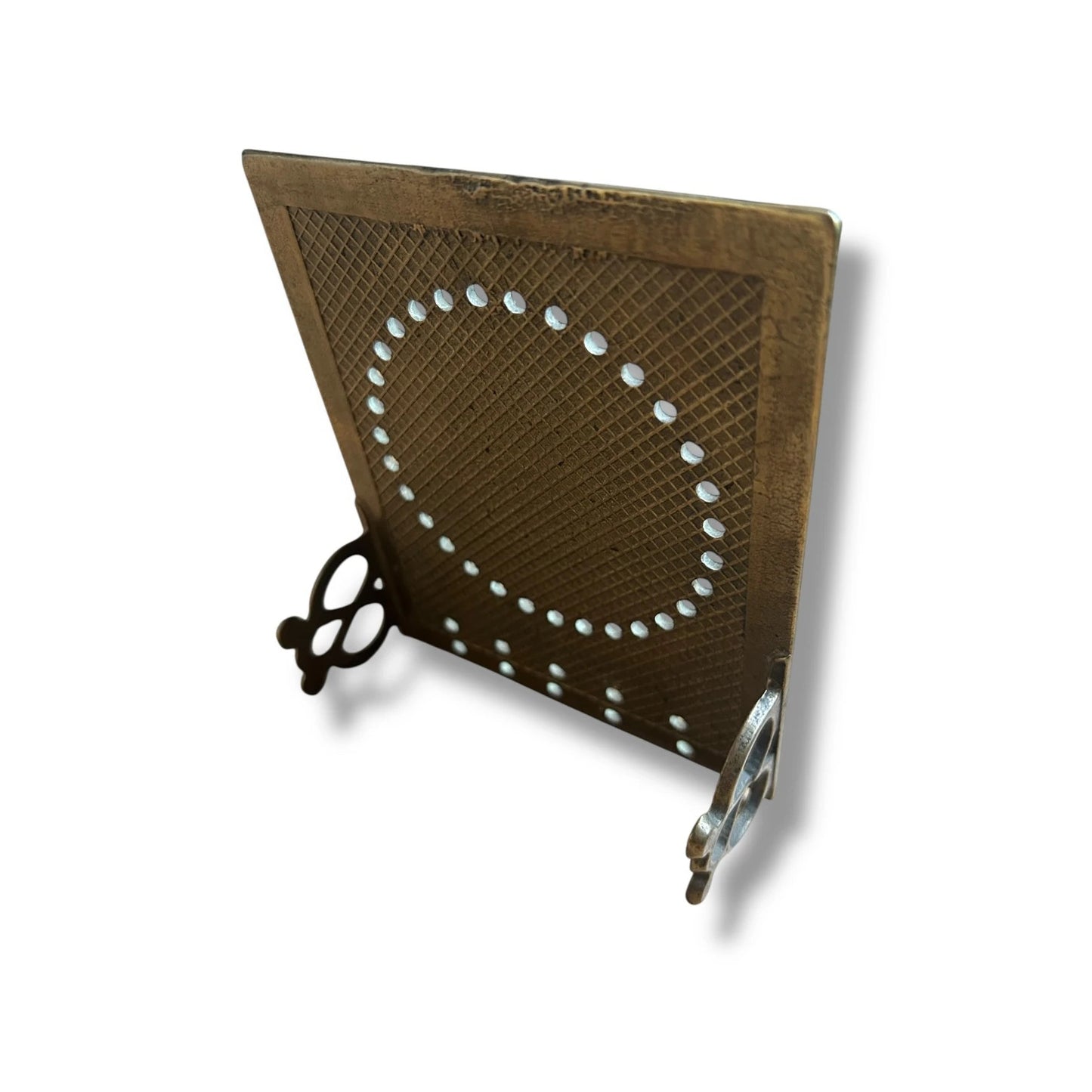 Vintage 1950s Brass Sun Dial Perpetual Desk Calendar