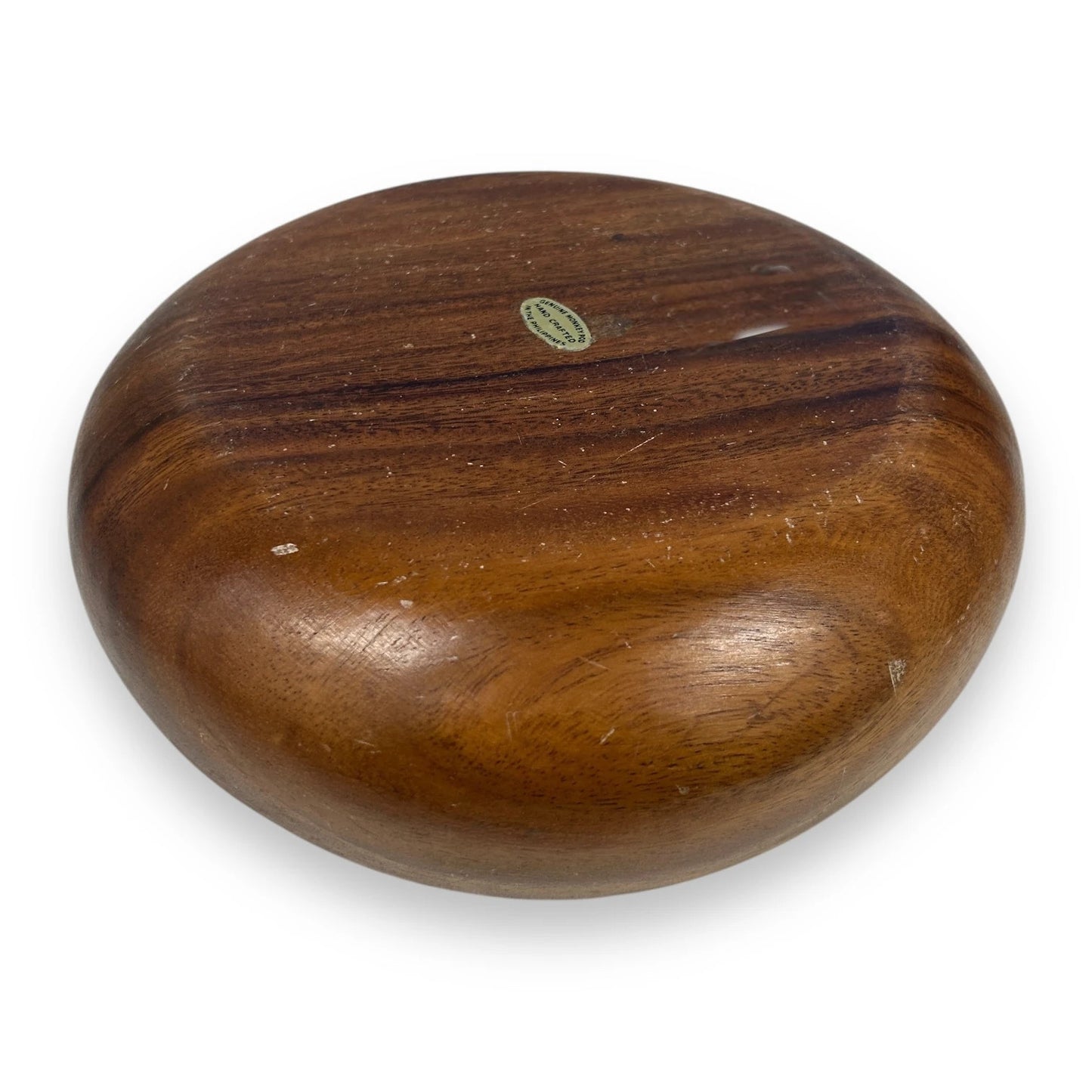 Mid Century monkeypod wood salad bowl