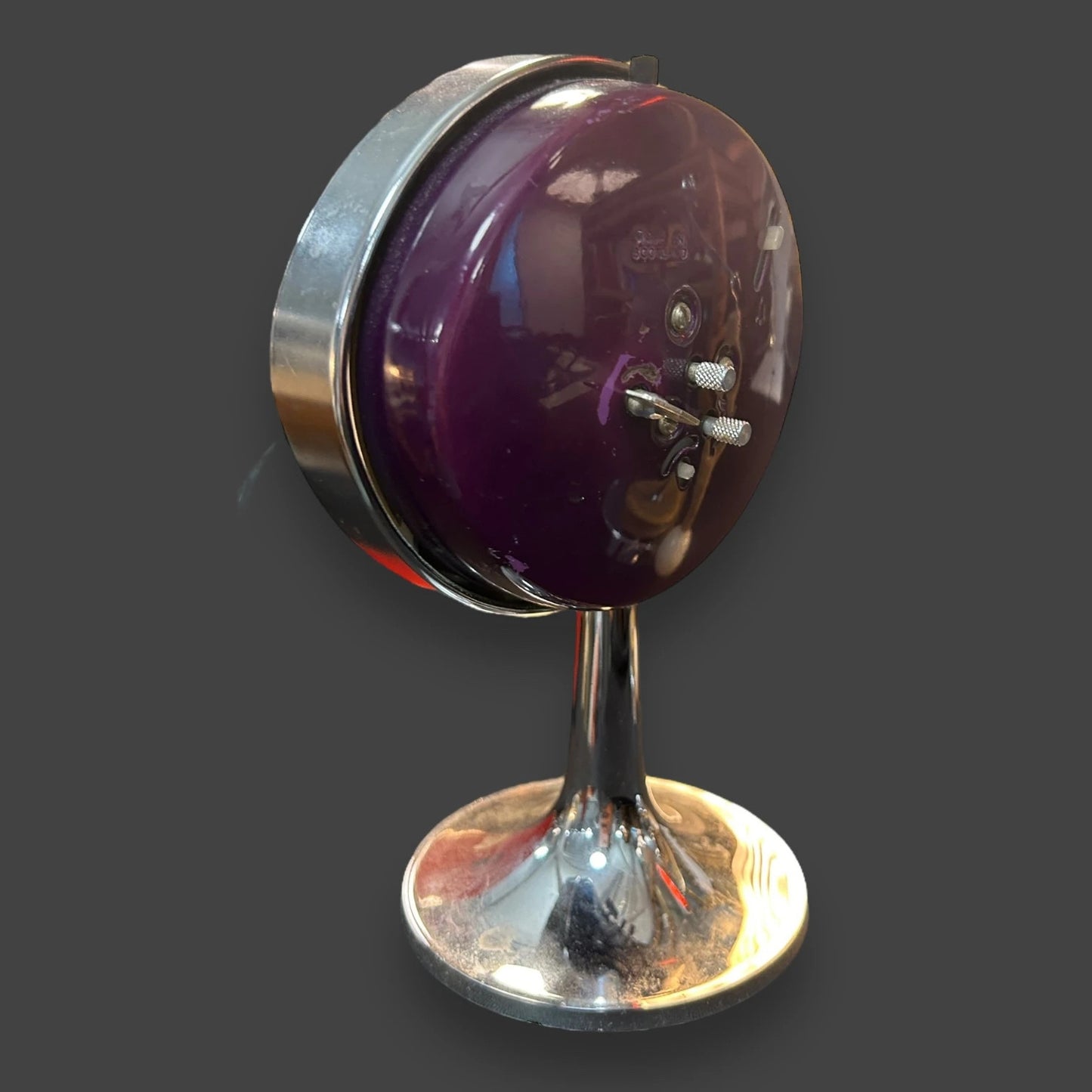 Mid Century Purple Westclox Alarm Clock