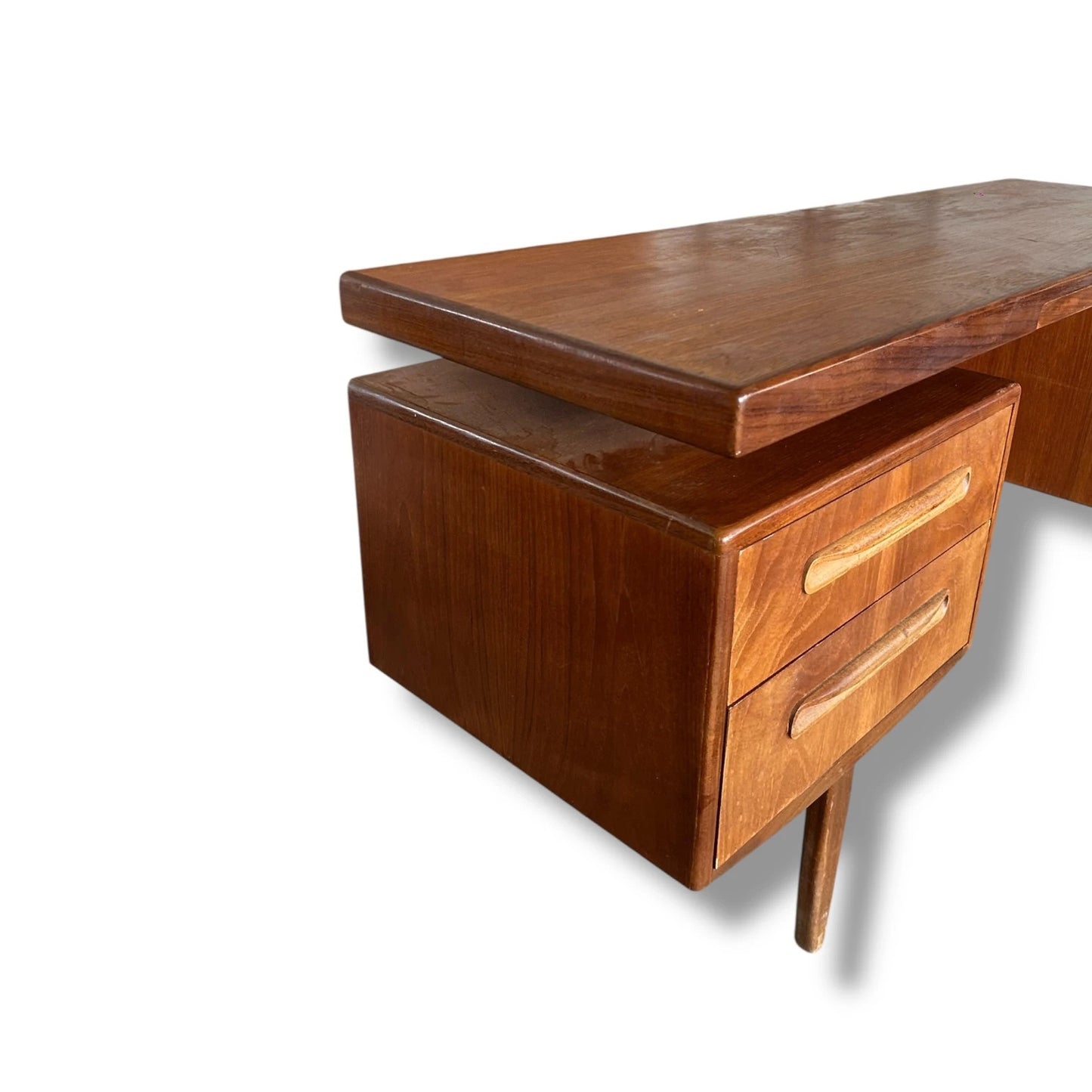 Mid Century G Plan Floating Desk | Vintage Teak Office Writing Desk