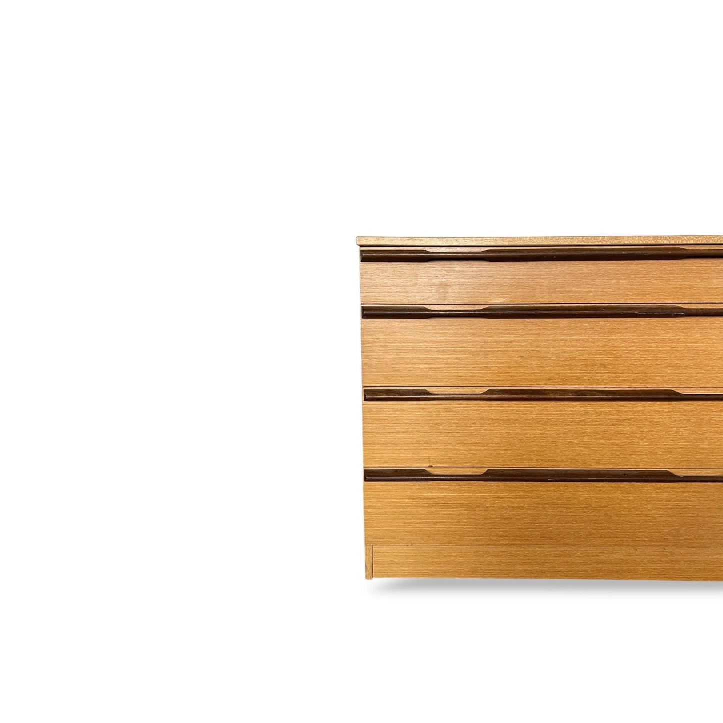 Mid Century Avalon Teak Chest of Drawers – 4 Drawer Vintage Dresser
