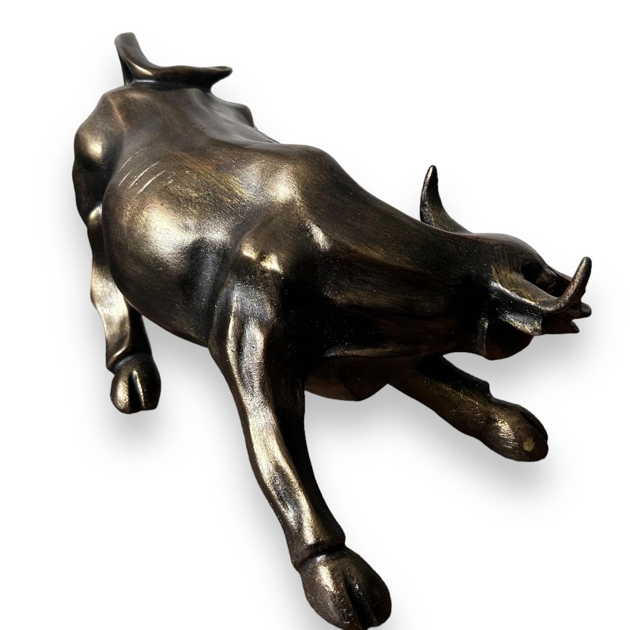 Mid Century Wall Street Bull Statue