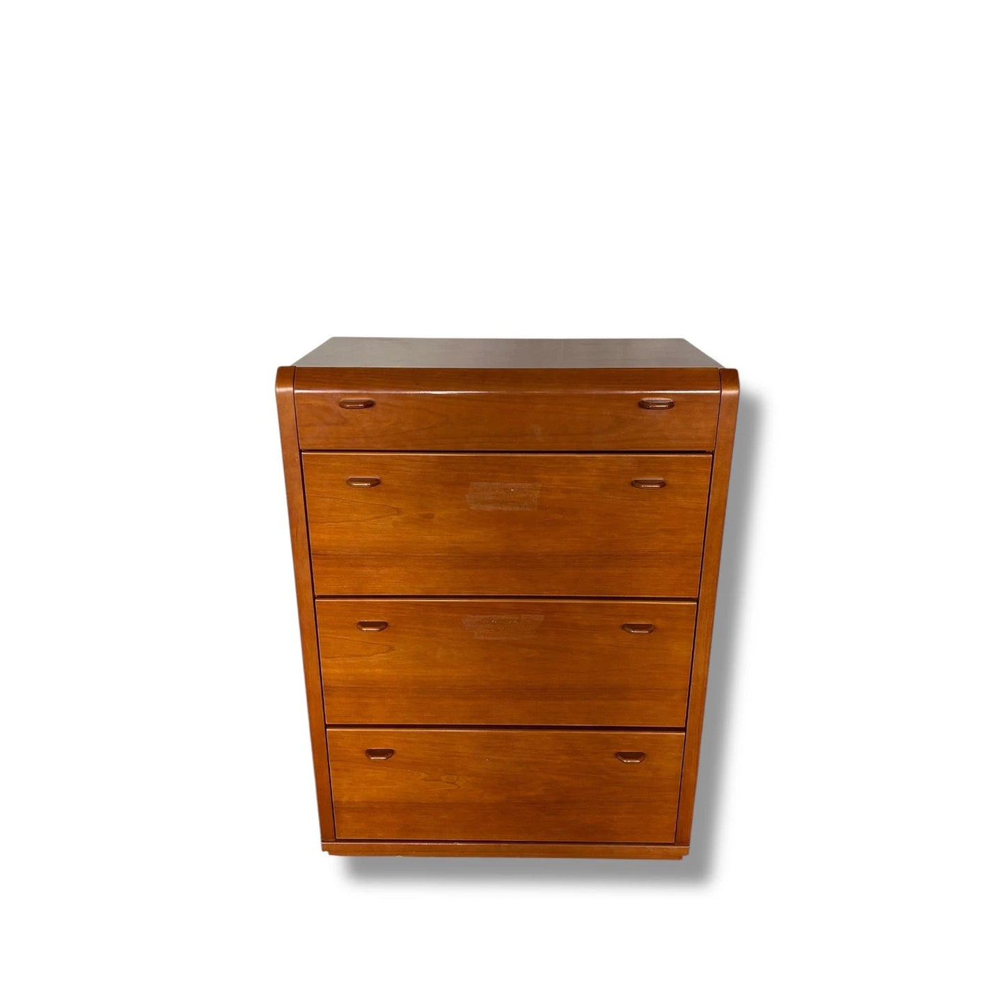 Vintage German Mid Century Chest of Drawers – Teak Tallboy Storage Cabinet