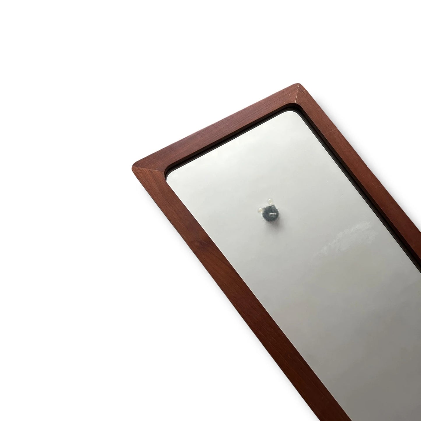 Mid Century modern long danish teak wood mirror