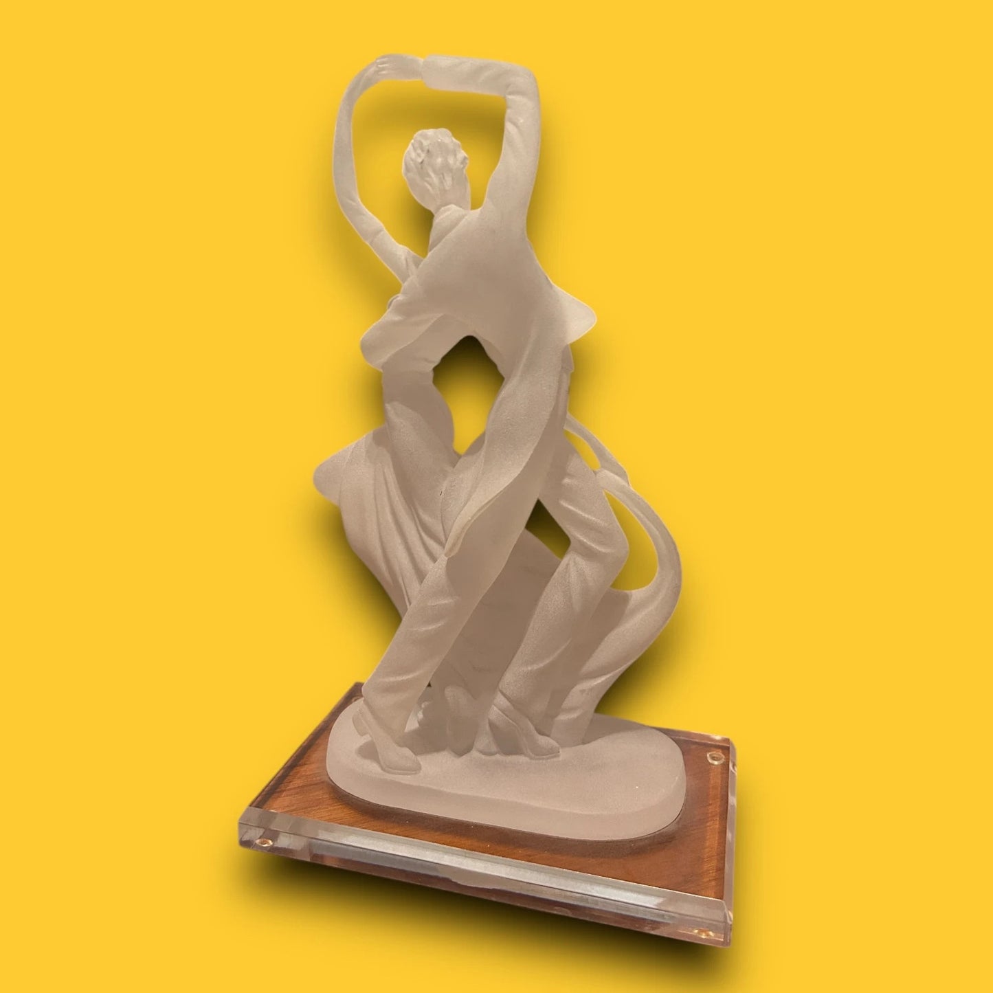 Vintage 1990s Lucite Art Deco Style Sculpture