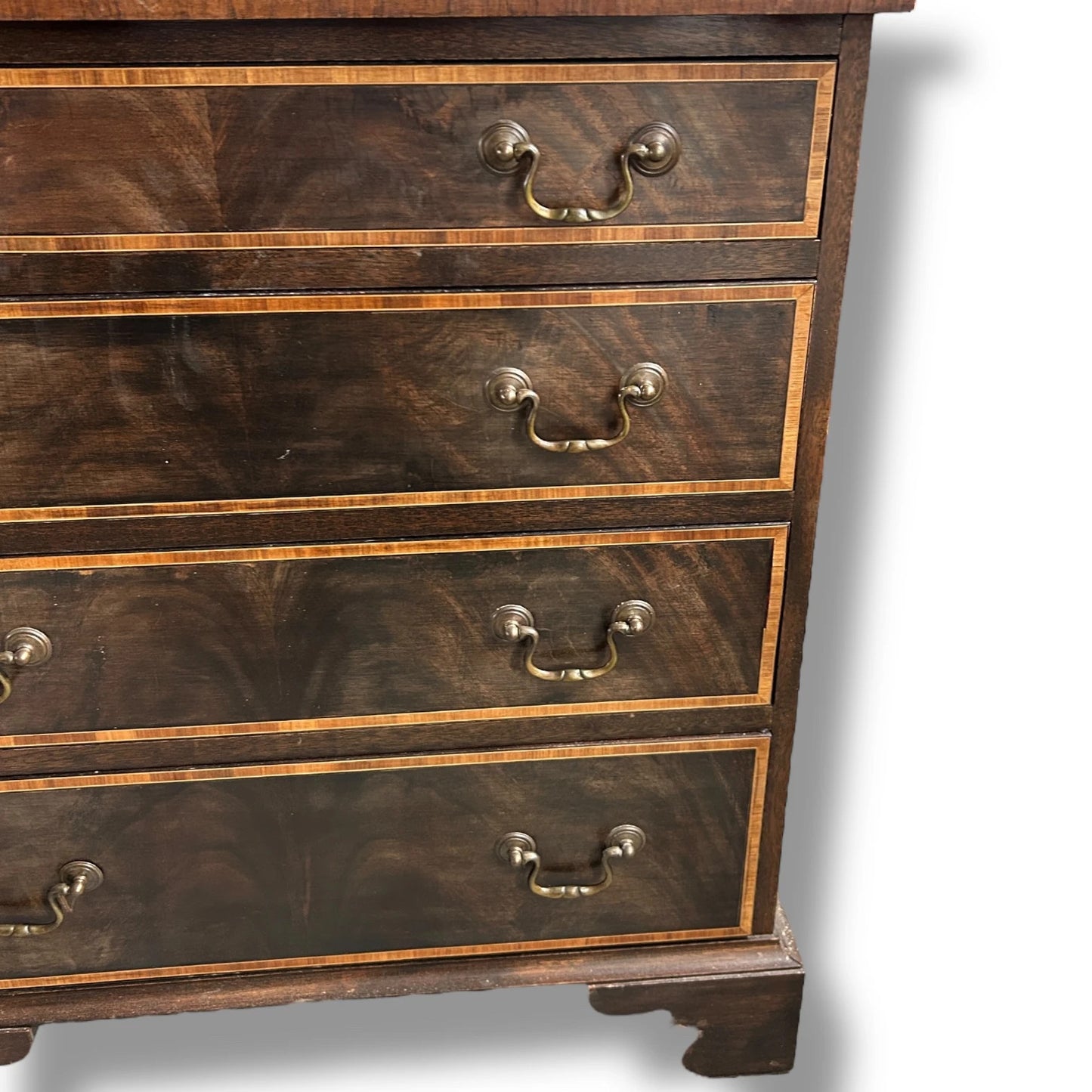 Mid Century Modern English Walnut Chest of Drawers