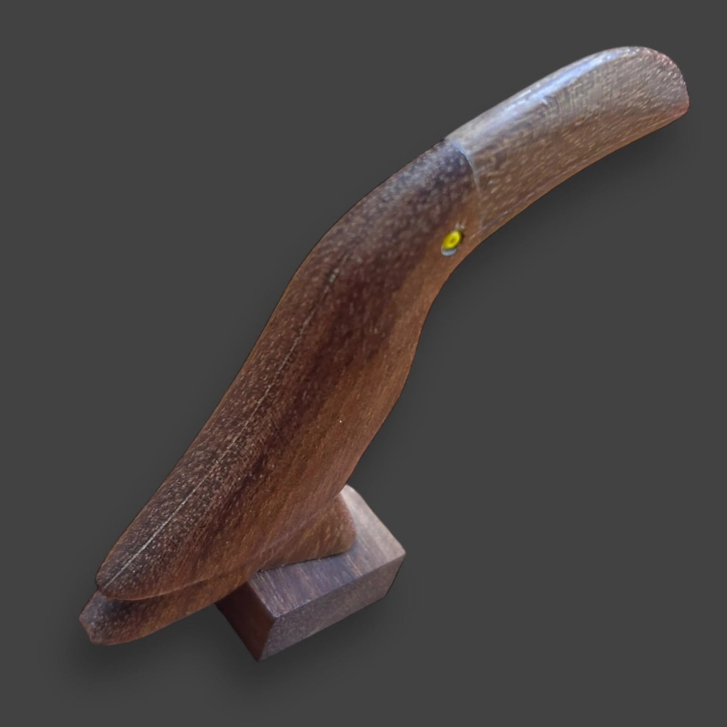 Mid Century Teak Wood Toucan Letter Holder