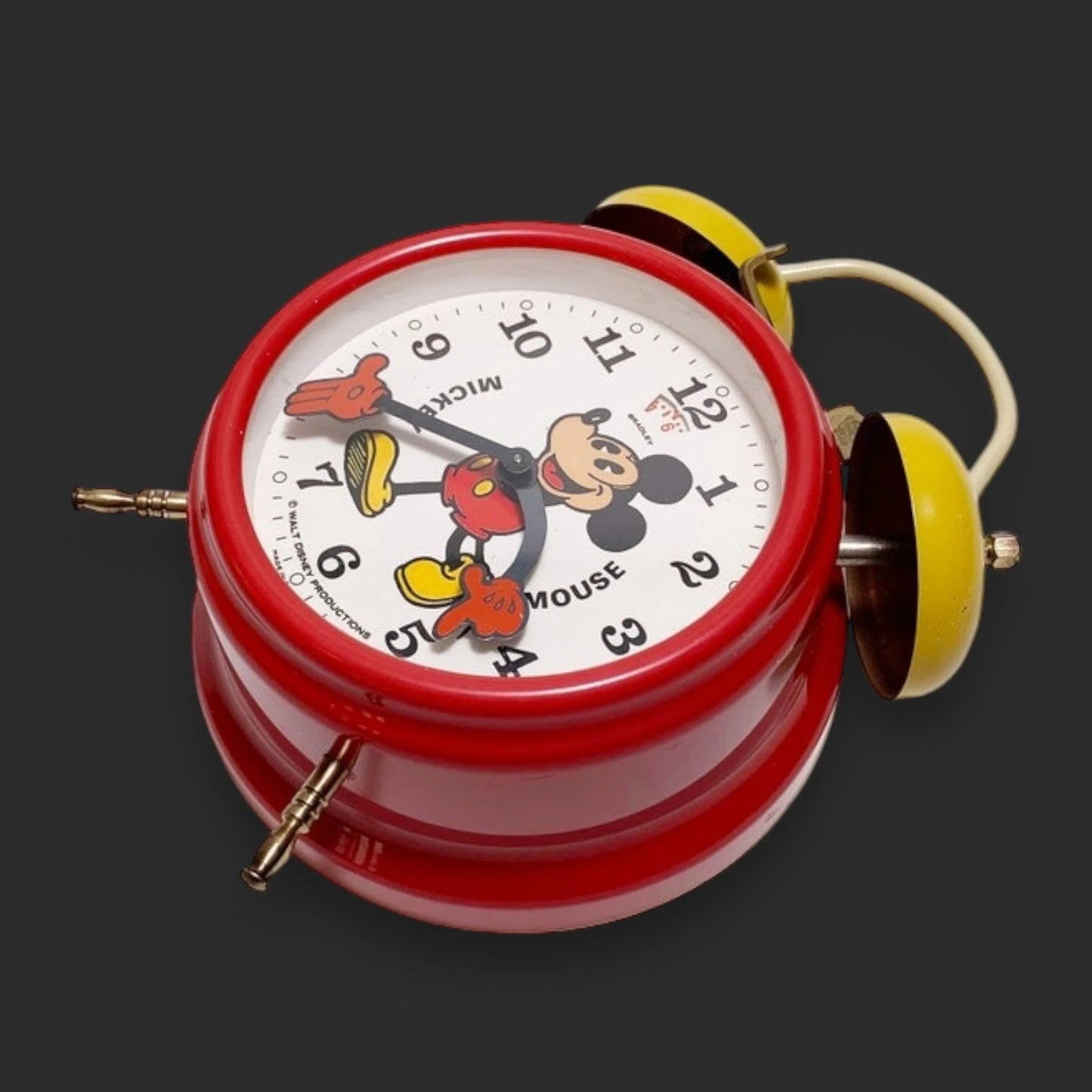 Vintage 1980s Mickey Mouse Alarm Clock Made in Germany