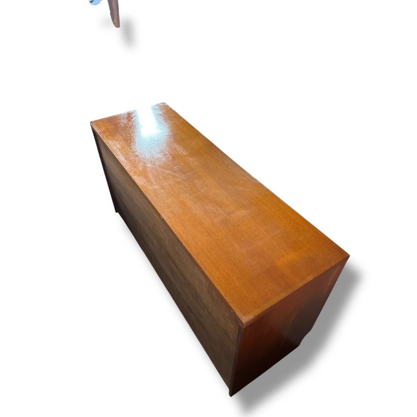 Mid Century Modern McIntosh Low Sideboard | Vintage Teak Credenza with Sleek Minimalist Design