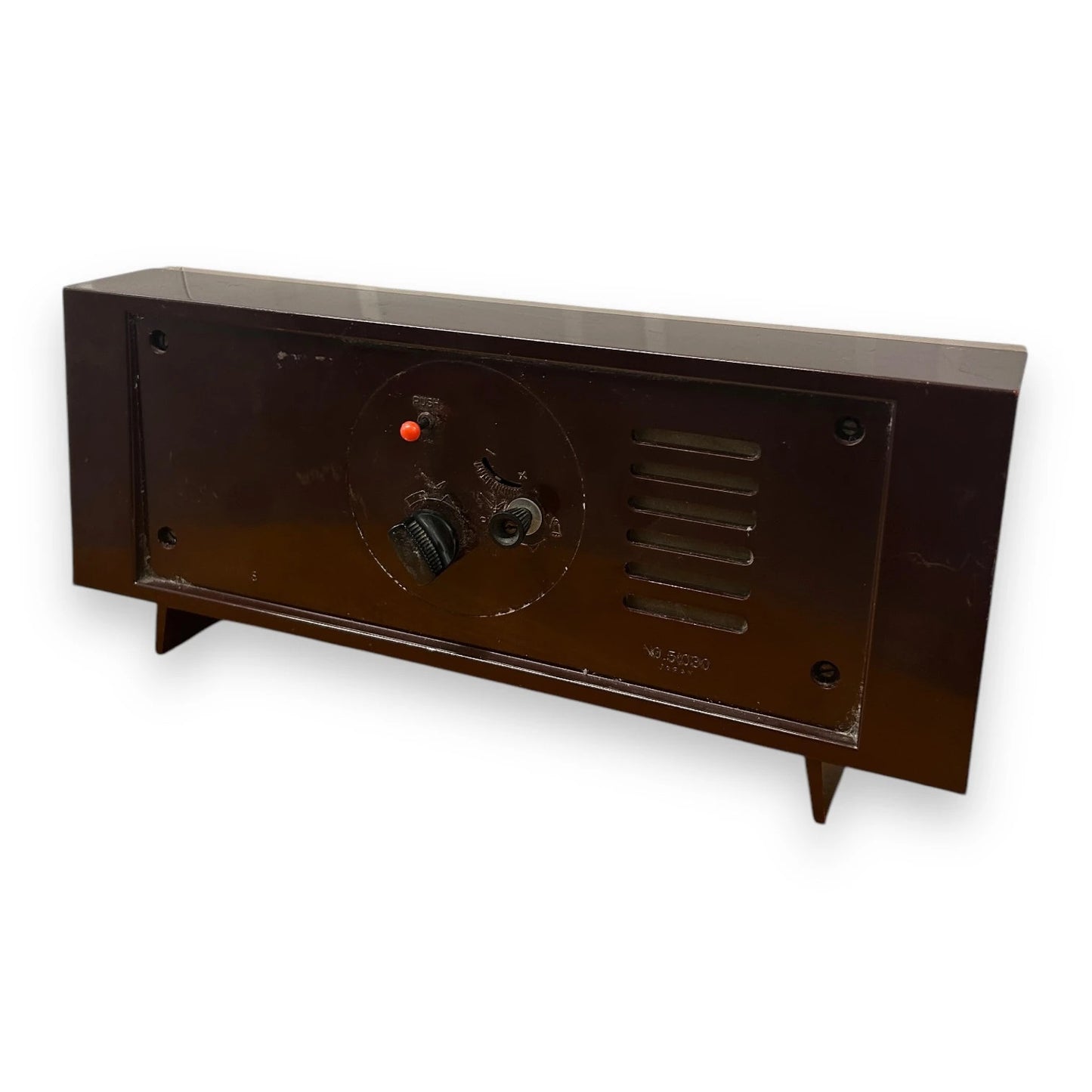 Mid Century Brown Rhythm Japanese Clock