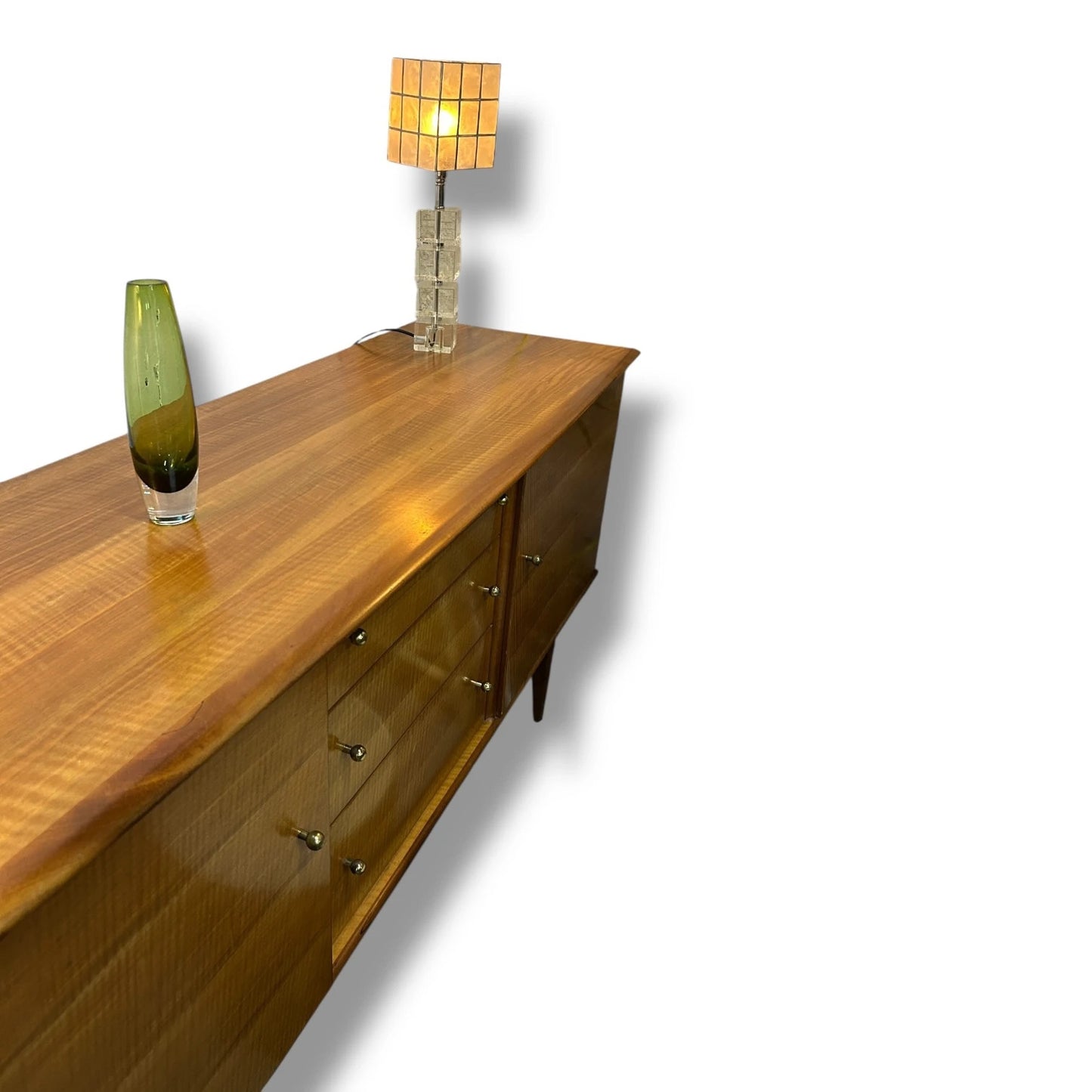 Mid Century Alfred Cox Elm Sideboard | Rare Blonde Elm Cabinet, 1960s British Design