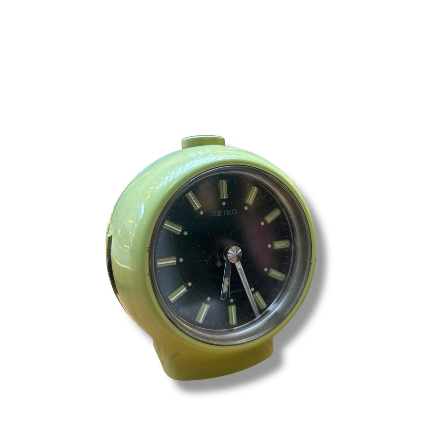 Mid Century Space Age Lime Green Seiko Table Clock