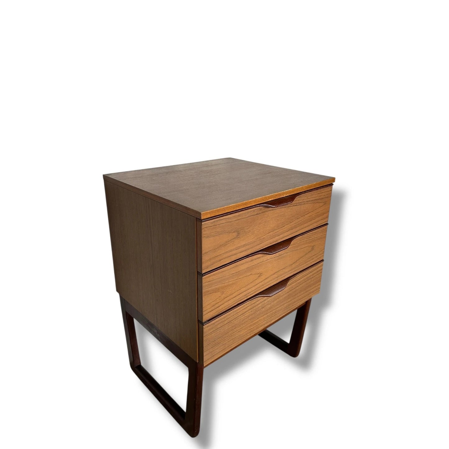 Mid Century Modern Europa Chest of Drawers – Vintage 1960s Teak Bedroom Storage