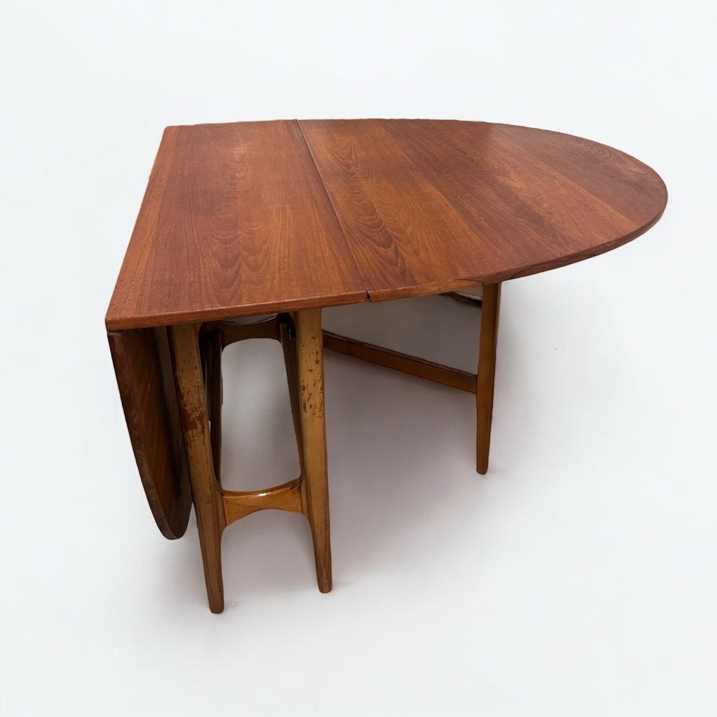 Mid Century Jentique Teak Wood Drop Leaf Table