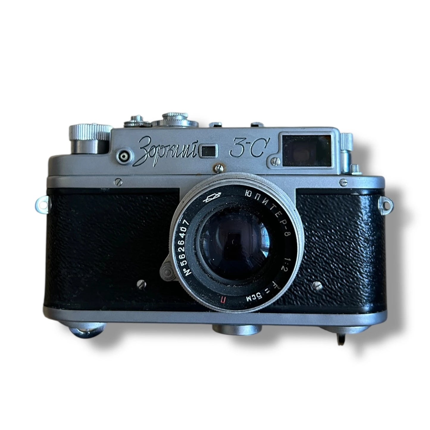 Vintage 1950s Zorki 3C 35mm Rangefinder Film Camera