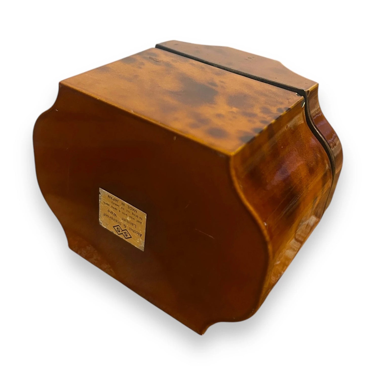 Vintage 1950s Tortoiseshell Japanese Storage Box
