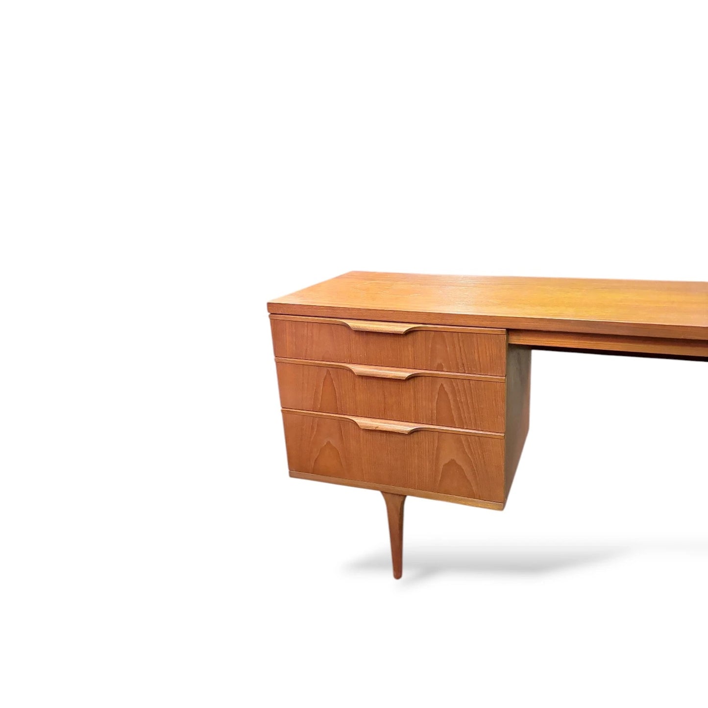 Mid Century Austinsuite Teak Desk | Vintage Dressing Table / Sideboard by Frank Guille