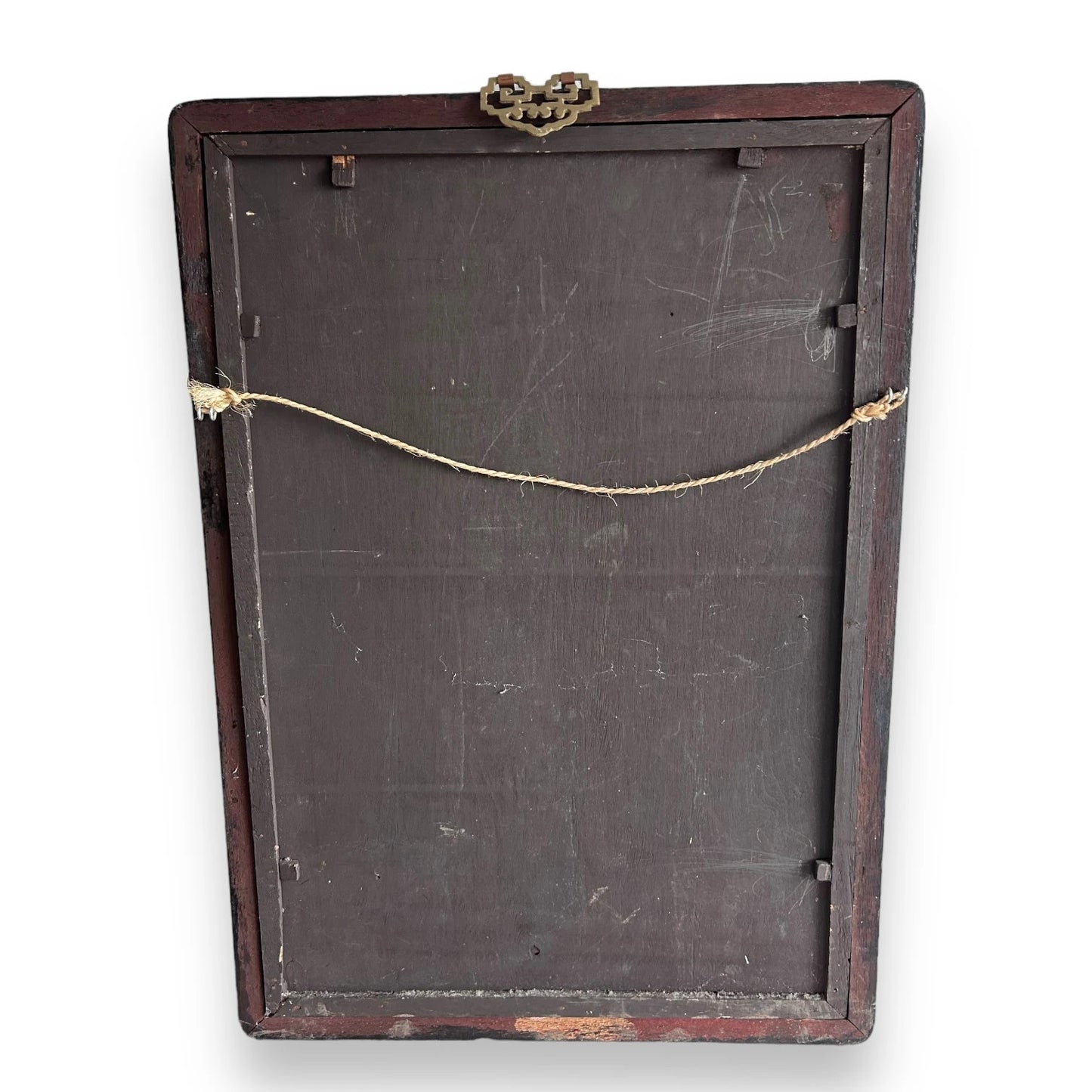 Vintage Chinese reverse glass painting picture frame
