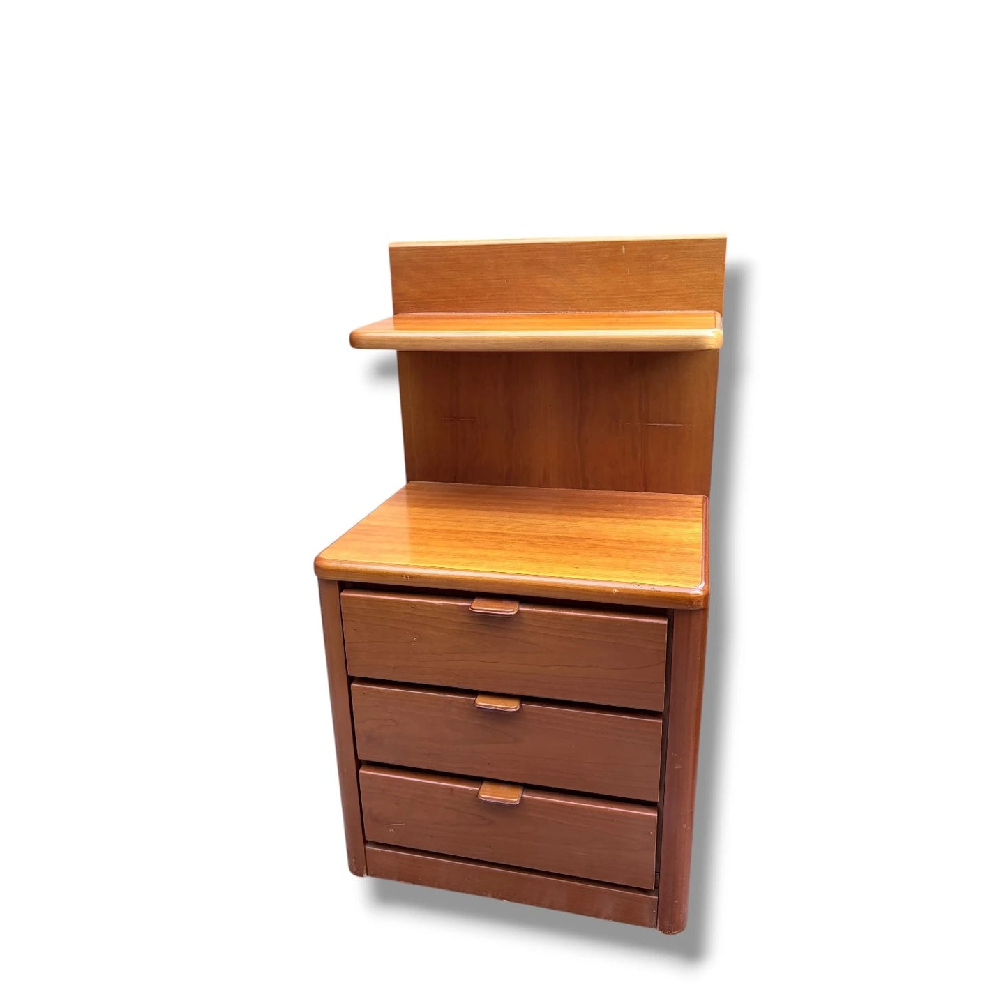Mid Century Hülsta Teak Bedside Cabinet with Shelf | Vintage German Nightstand