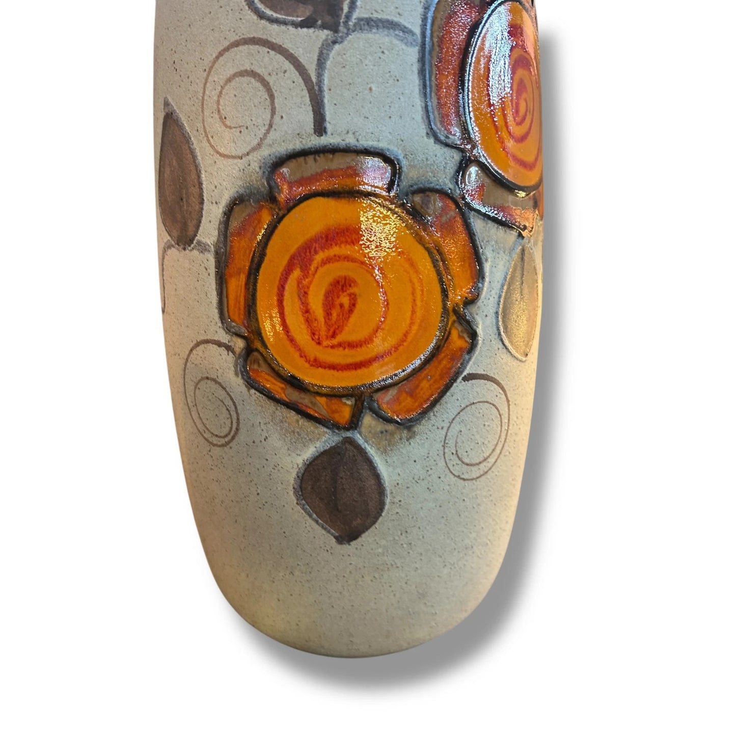 Mid Century Modern Tall West German Vase Pottery