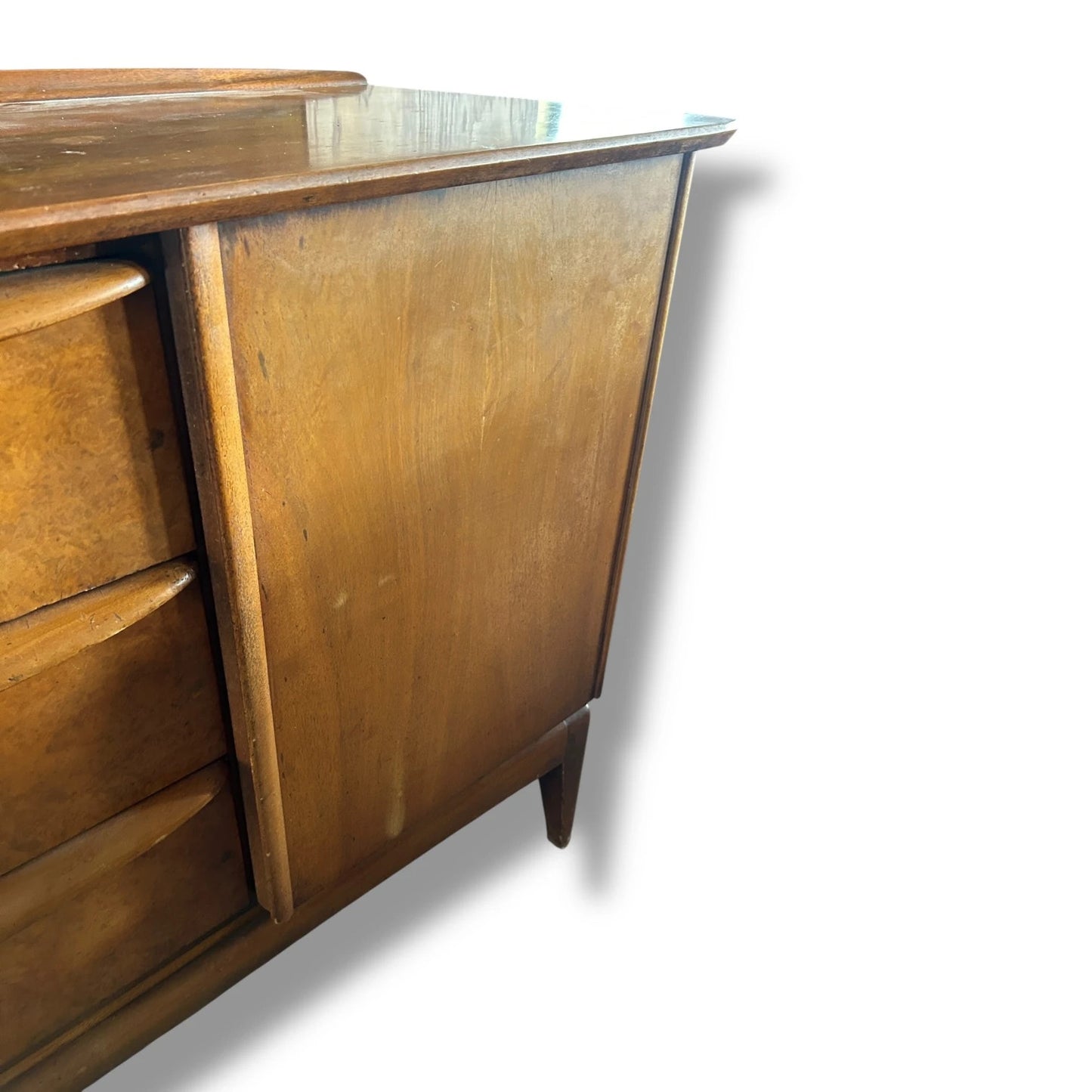 Mid Century Modern Walnut Wood McIntosh Sideboard Cabinet