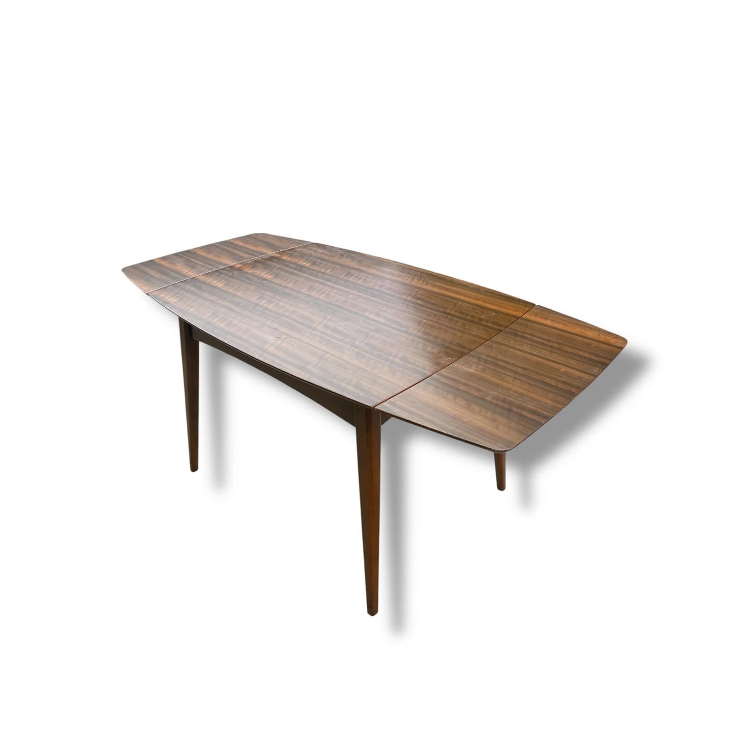 Mid Century Modern Mahogany Wood Extending Table