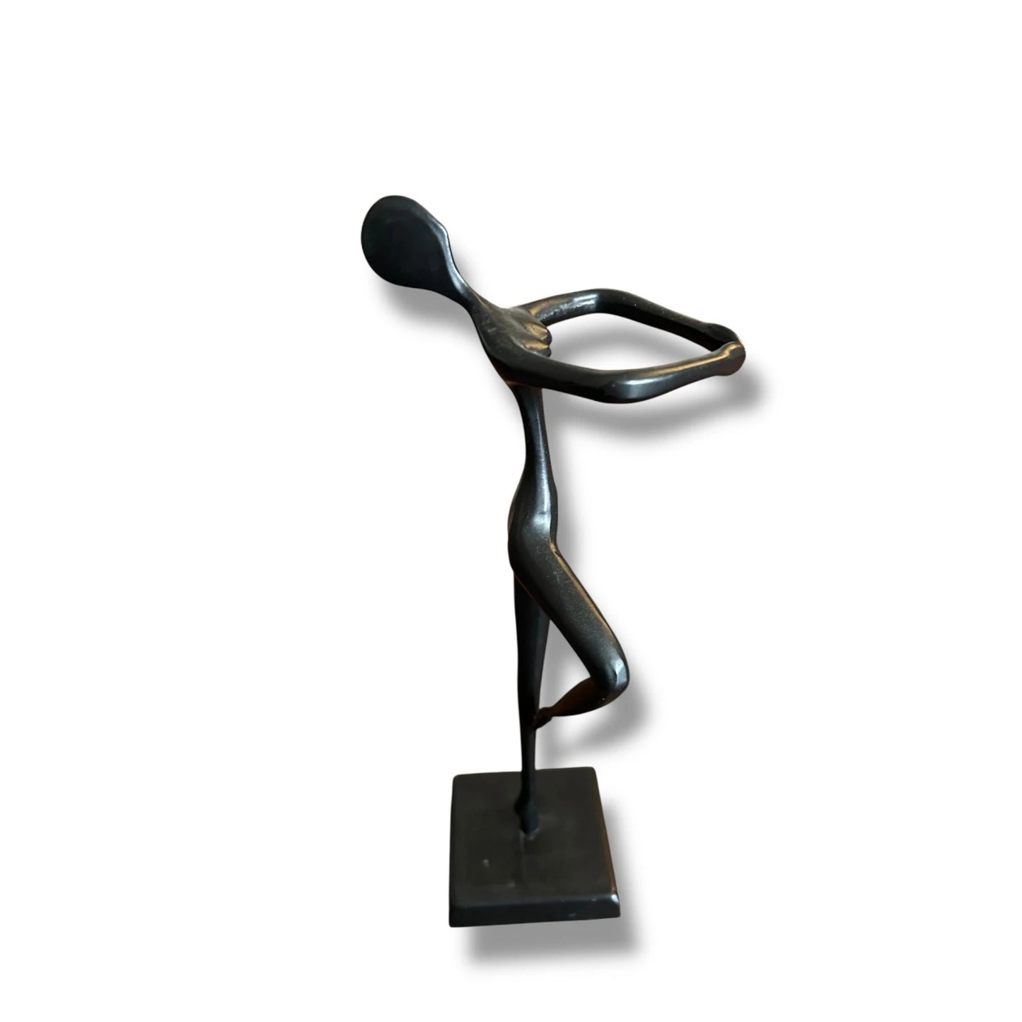 Vintage Bodrul Khalique Bronze Ballet Dancer Sculpture 11.25” Abstract for Ikea