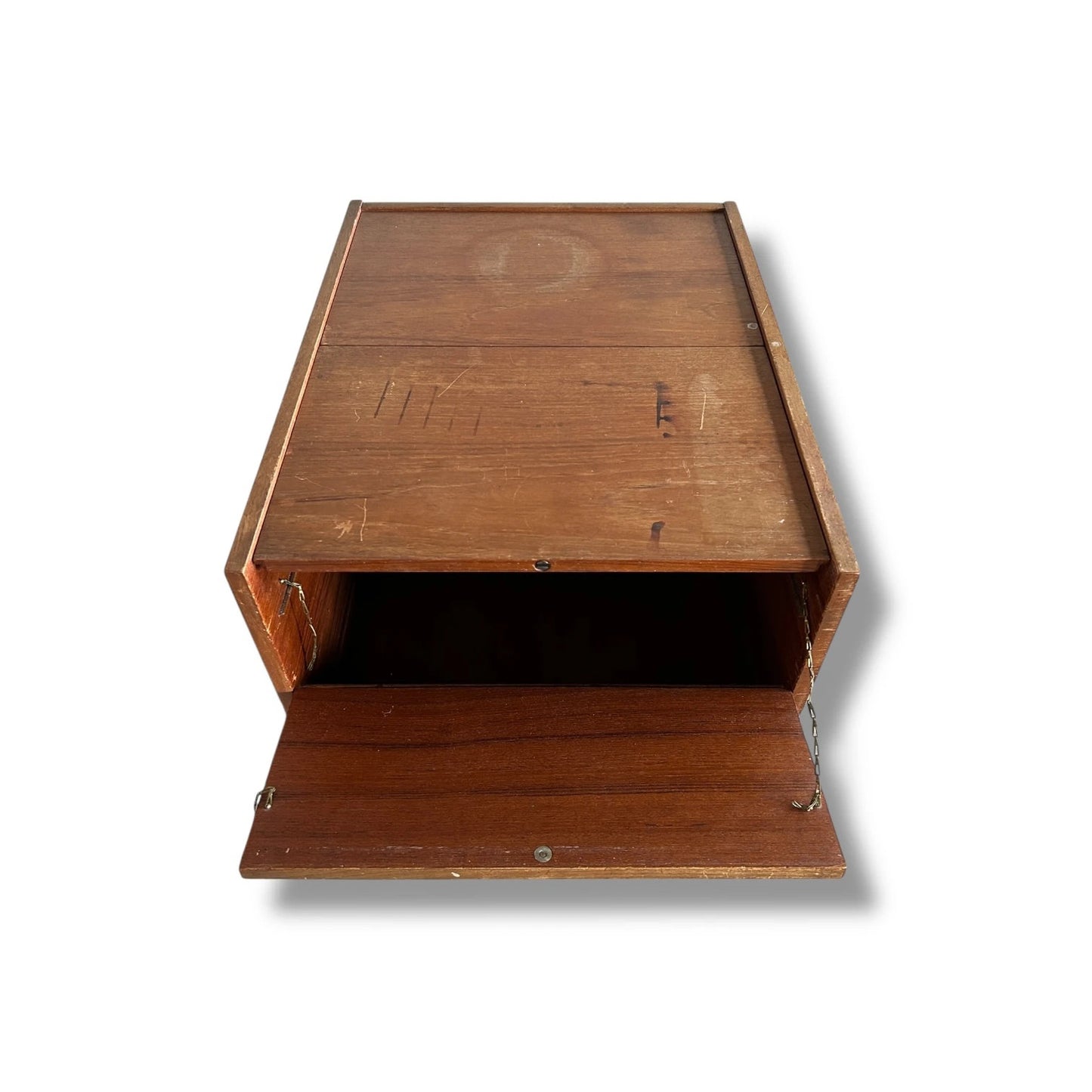 Danish Mid Century Drinks Cabinet on Wheels | Vintage Bar Cart Side Cabinet