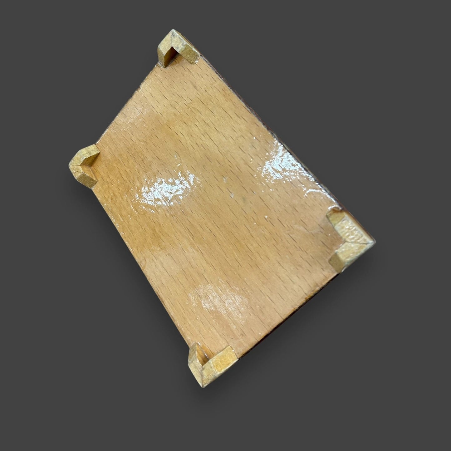 Vintage 1960s Persian Khatam Mosaic Letter Rack